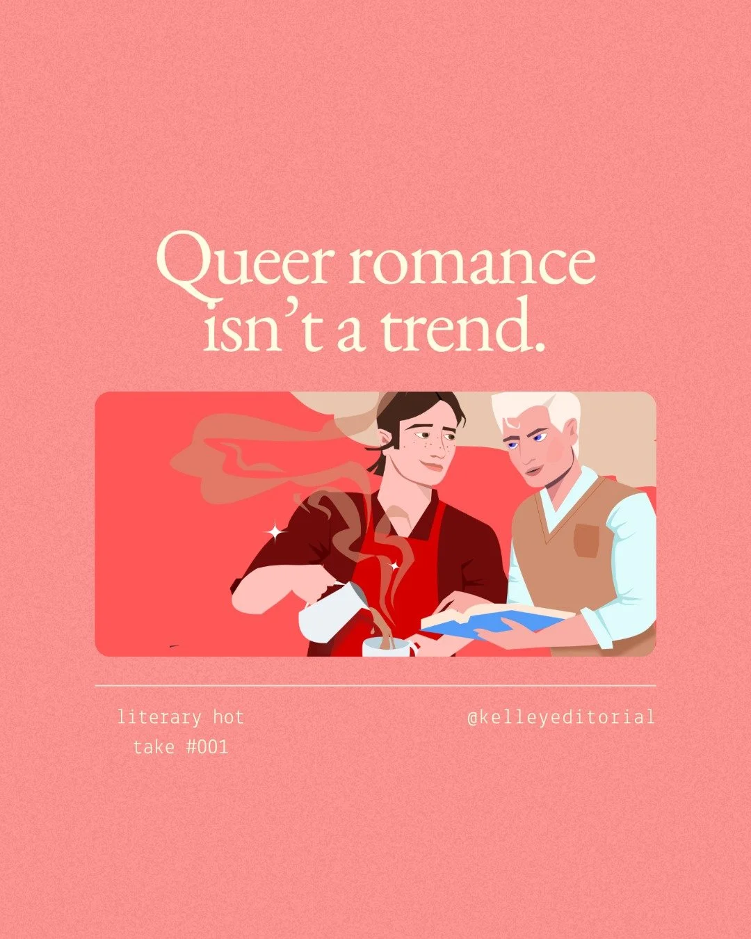 Happy Pride Month, writers ❤️ Keep those spicy, sweet, steamy, magical, sappy romances coming. The world will always need more.