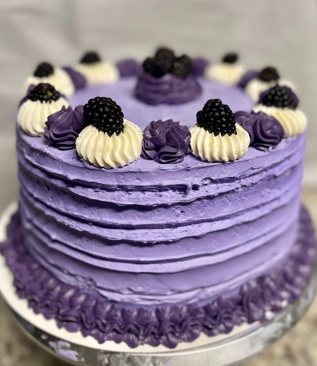 Lavender Blackberry Cake