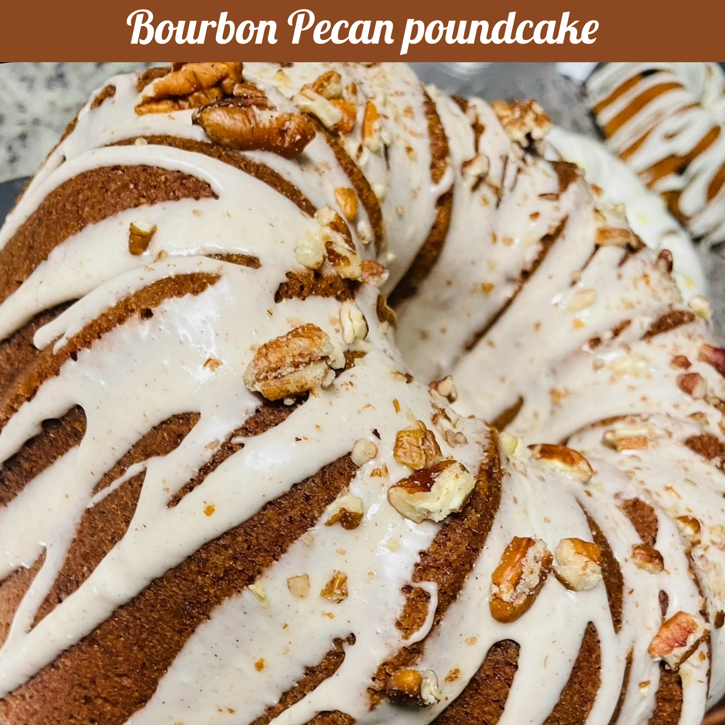 Bourbon Pecan Pound Cake