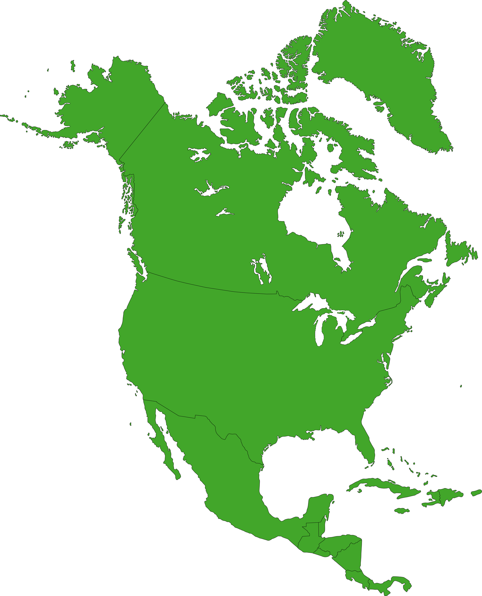 continent of North America