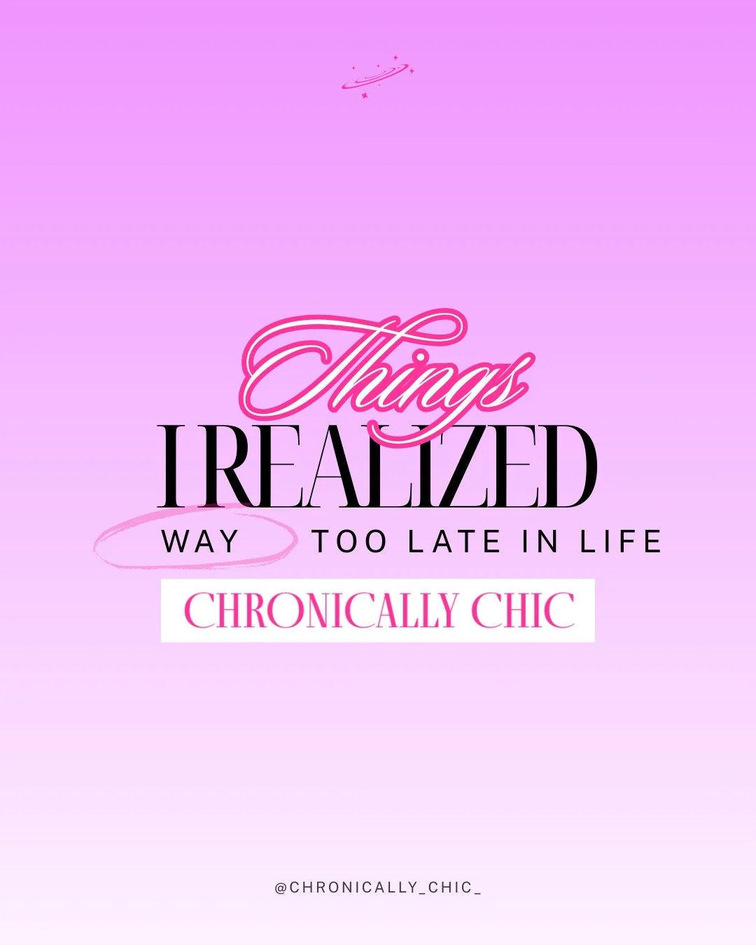 A weird part of getting older is realizing how many things you misunderstood about how the world works, and nobody ever corrected you.

Like you spend years assuming some people just &ldquo;have taste&rdquo; and then eventually you realize they&rsquo
