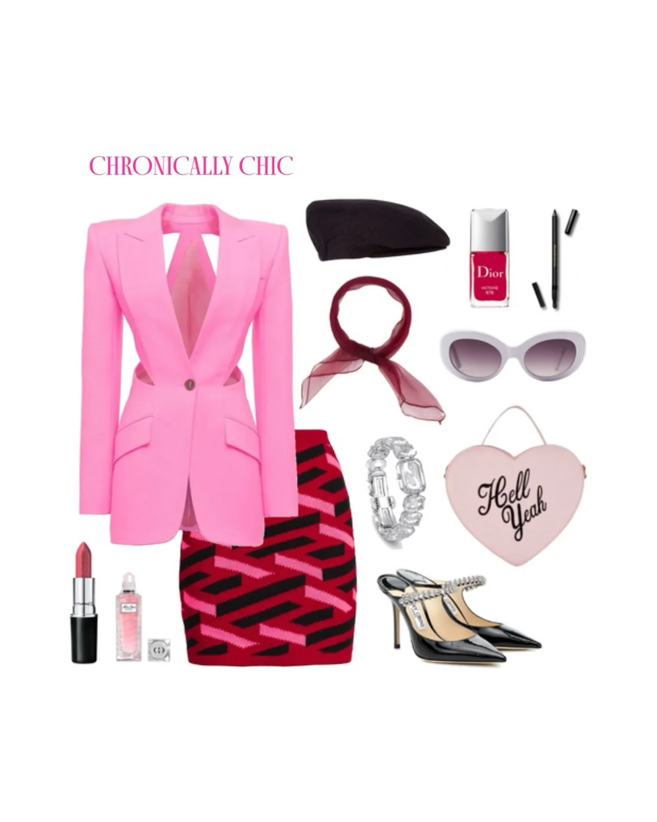 She&rsquo;s pink, she&rsquo;s polished, she&rsquo;s absolutely doing the most. Just a little fabulousness for no reason at all 💖

🕶️ @zara
💄 @maccosmetics
🌸 @diorbeauty
👠 @jimmychoo
👛 @agnesb_officiel
💋 @victoriabeckhambeauty
⌚ @swarovski ( @a