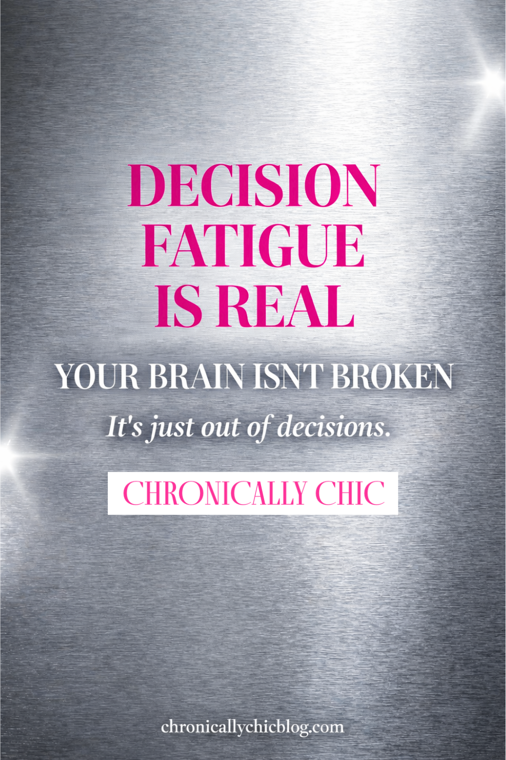 Decision Fatigue Is Why You Cried Over Breakfast (And What Actually Helps)