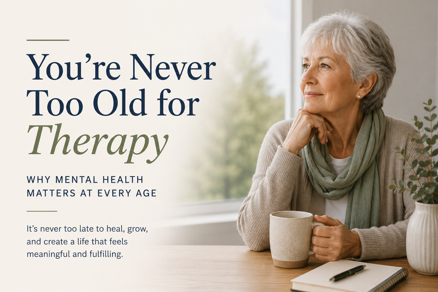 You're Never Too Old for Therapy: Why Mental Health Matters at Every Age