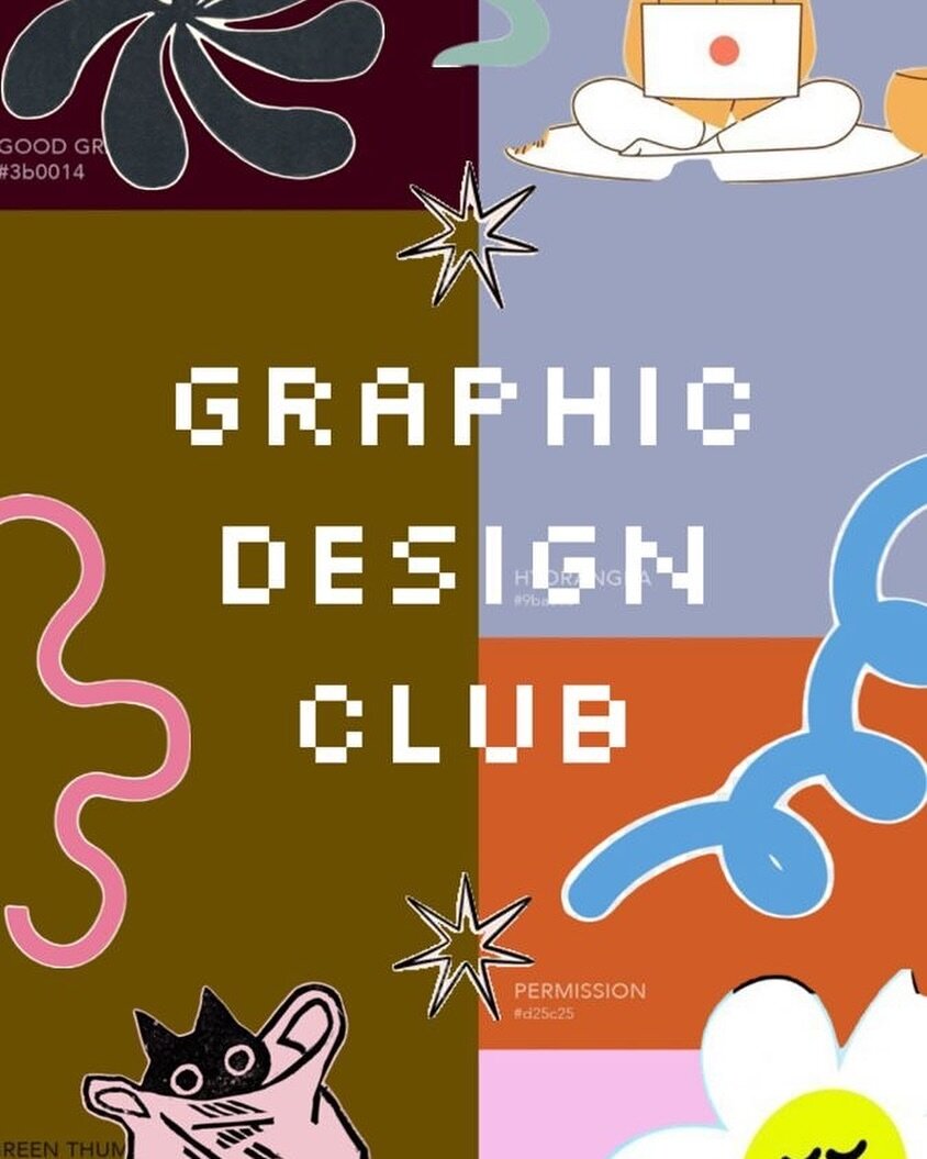 Graphic design club today (Wednesday) after school until 2pm!!