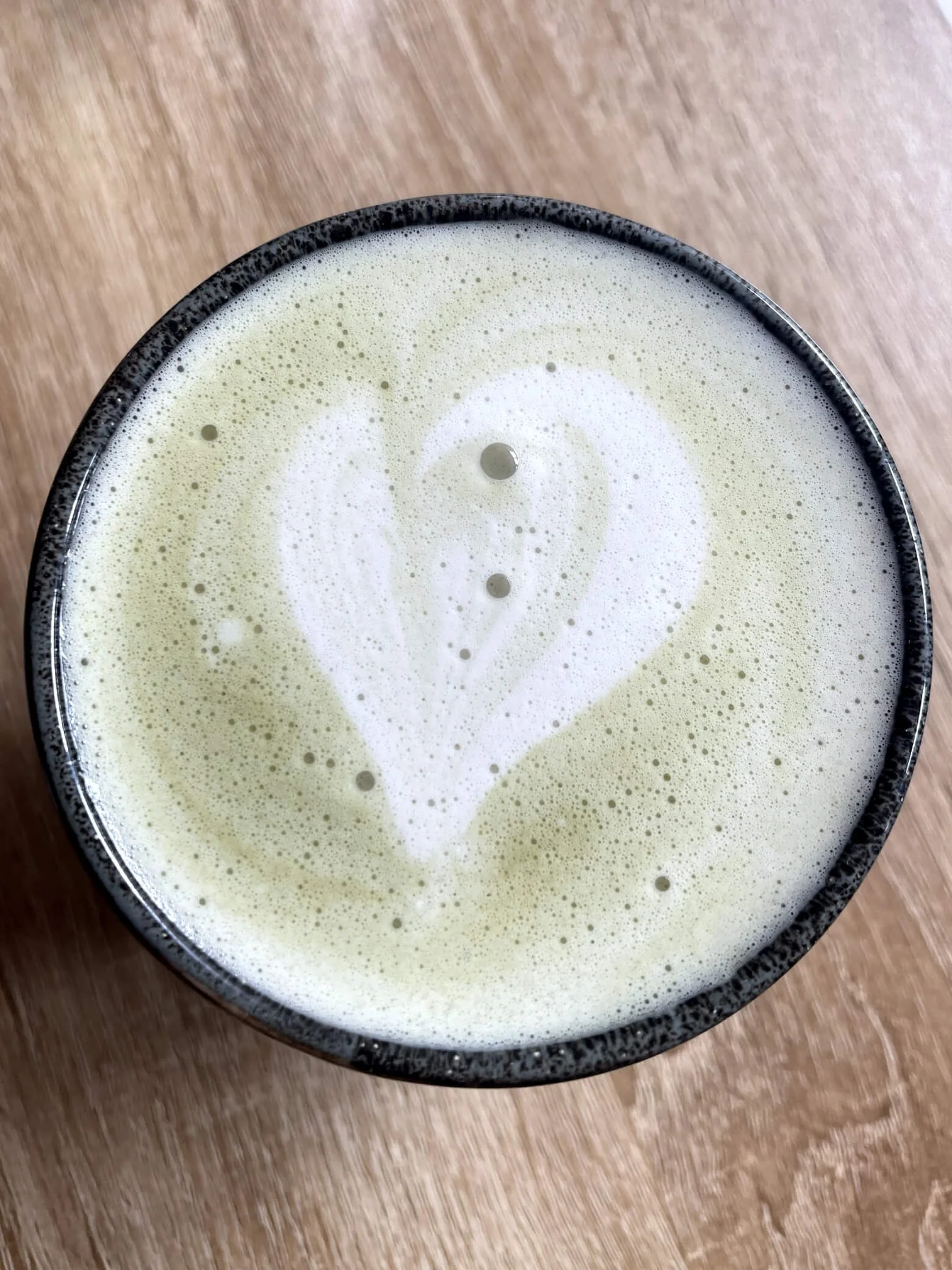 Coffee with a heart shape