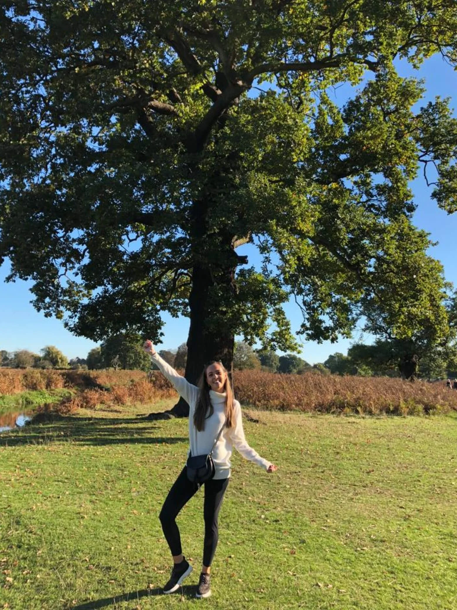 Sarah walking in nature