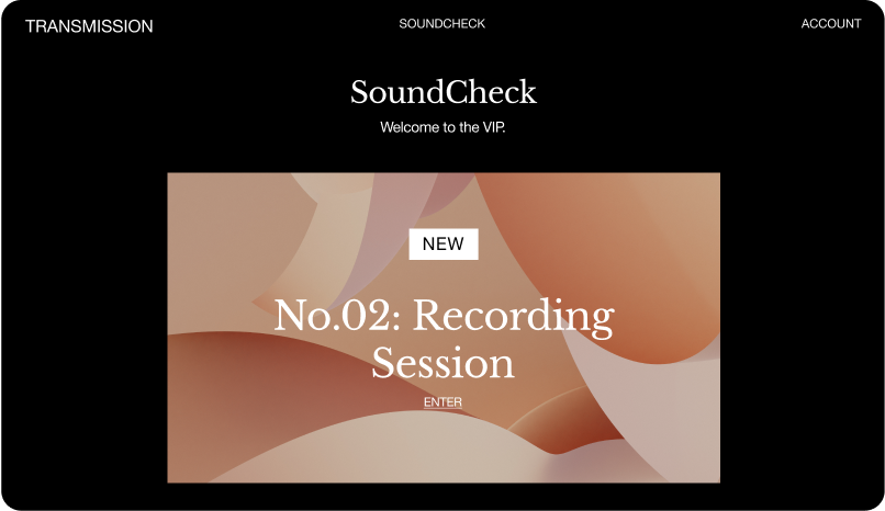 Immagine principale della pagina di destinazione del sito per i membri con i contenuti più recenti in evidenza