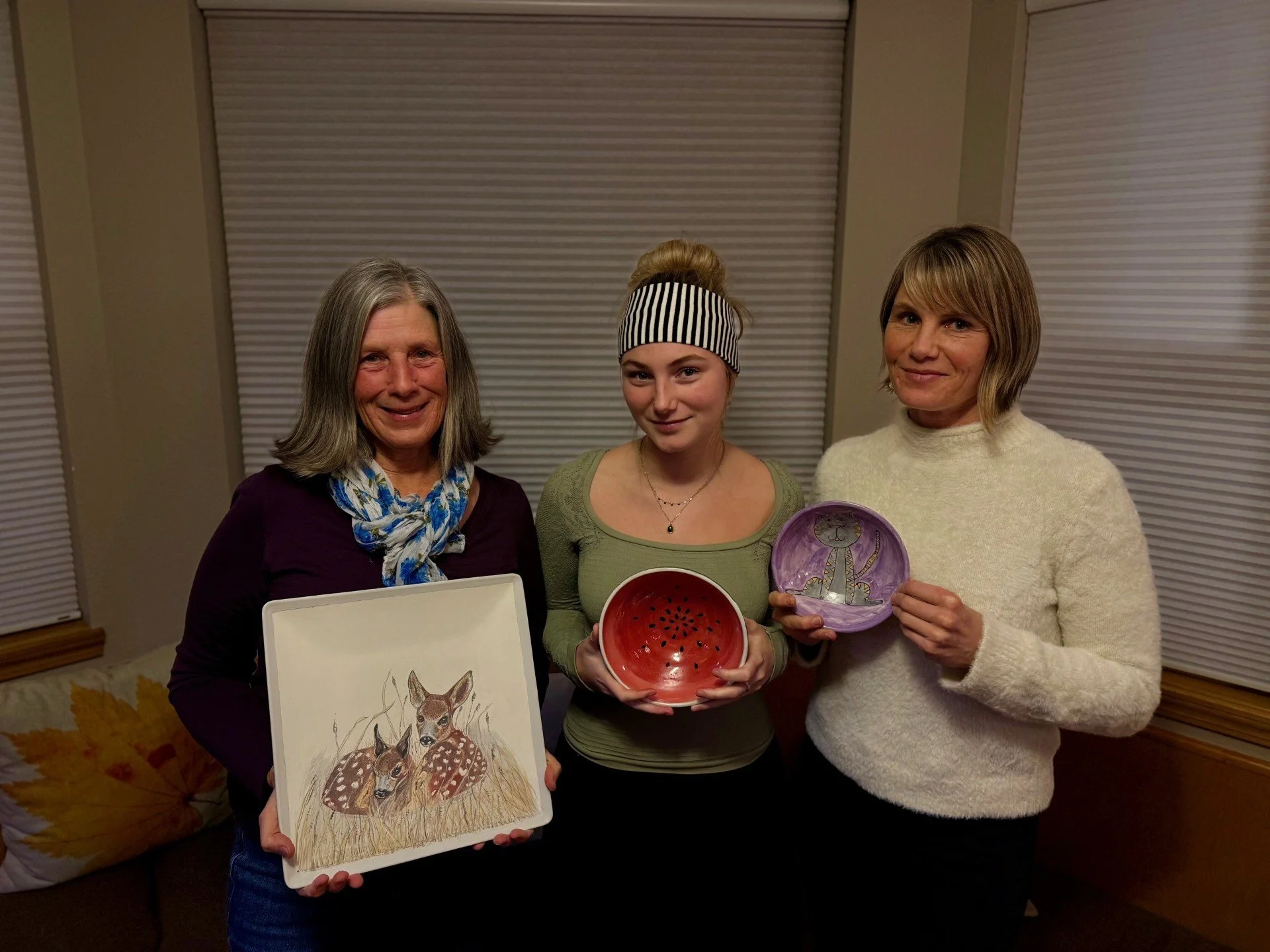 Claeson Family Artists Linda Claeson, Olivia Melton, Tawnee Melton.jpg