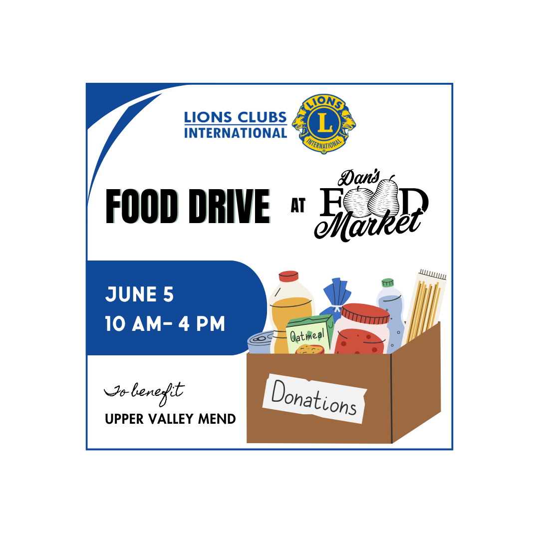 Lions Club Food Drive to Benefit the Community Cupboard