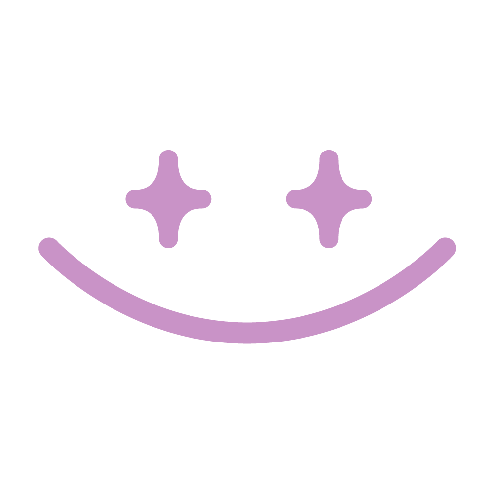 Authenticity Icon smiling face represents brand value for Rachael Ann Lester