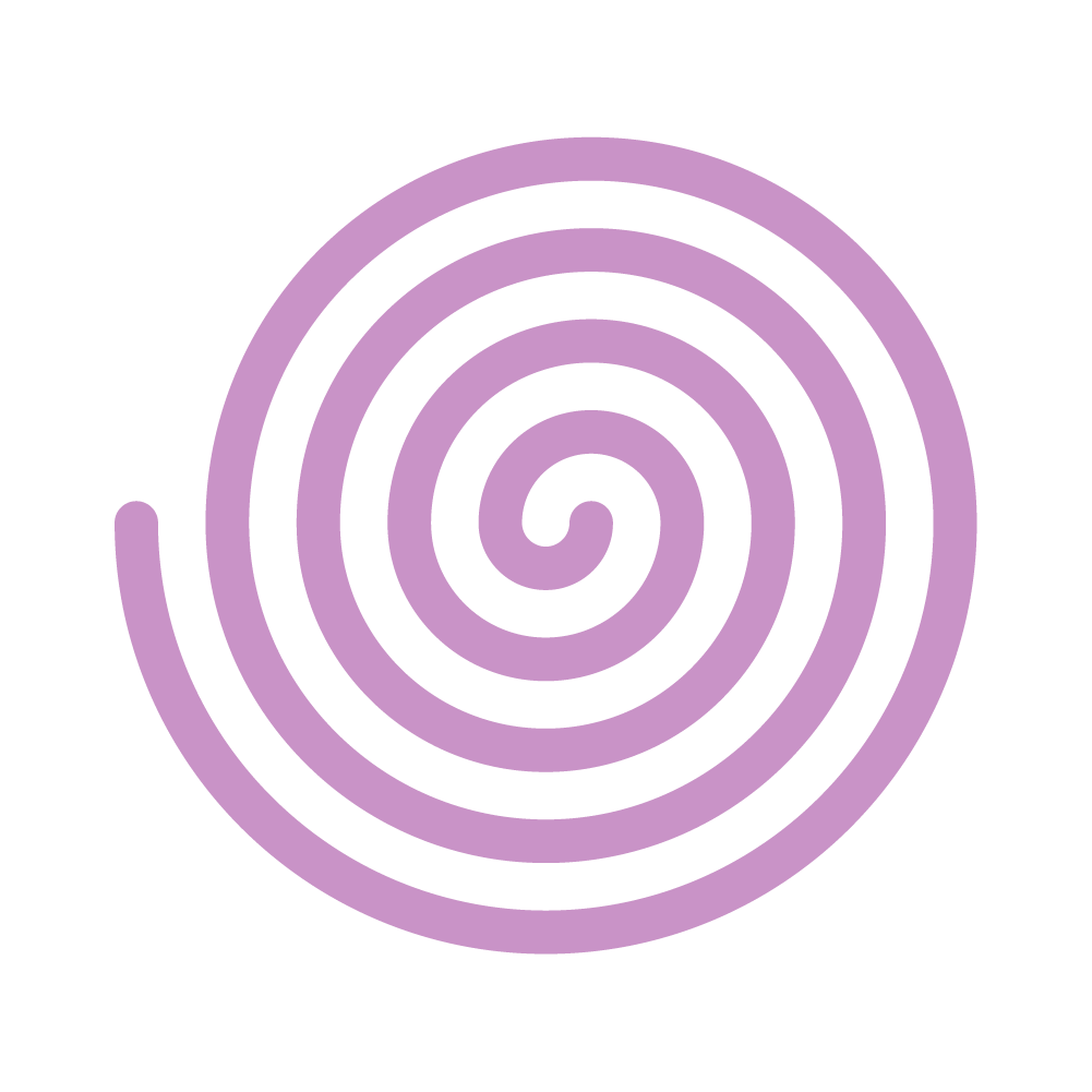 Spiral icon design representing the brand value Mystery