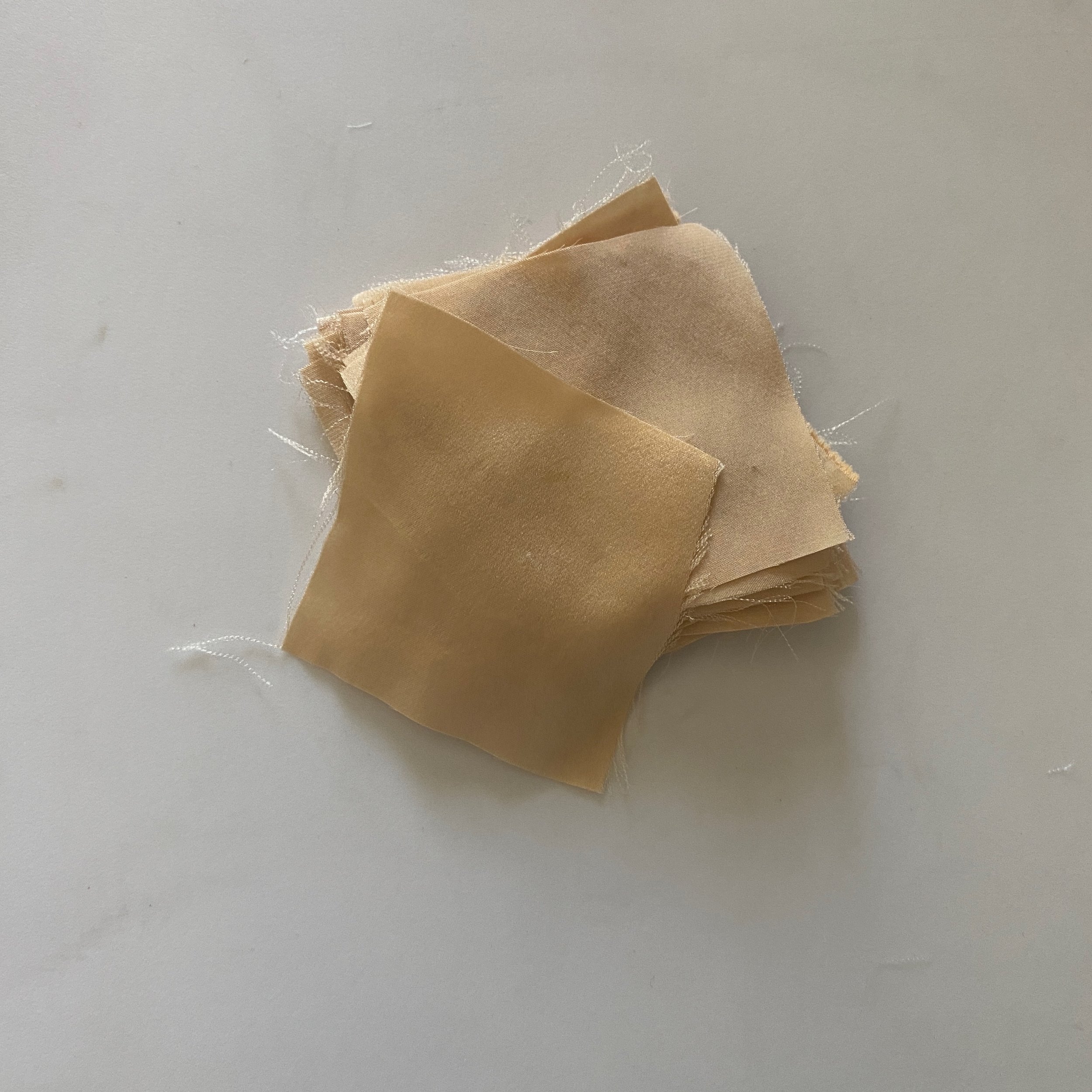 2.5" x 2.5" silk, iron mordant, 25pk