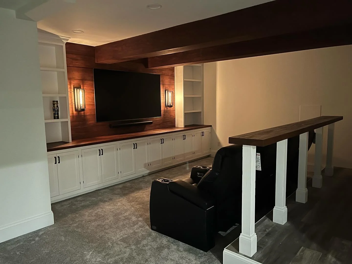 Unfinished basement &lt; theater room!