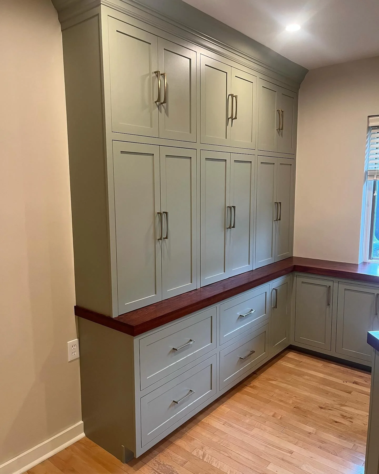 New custom built ins totally changed the space for this customers office.