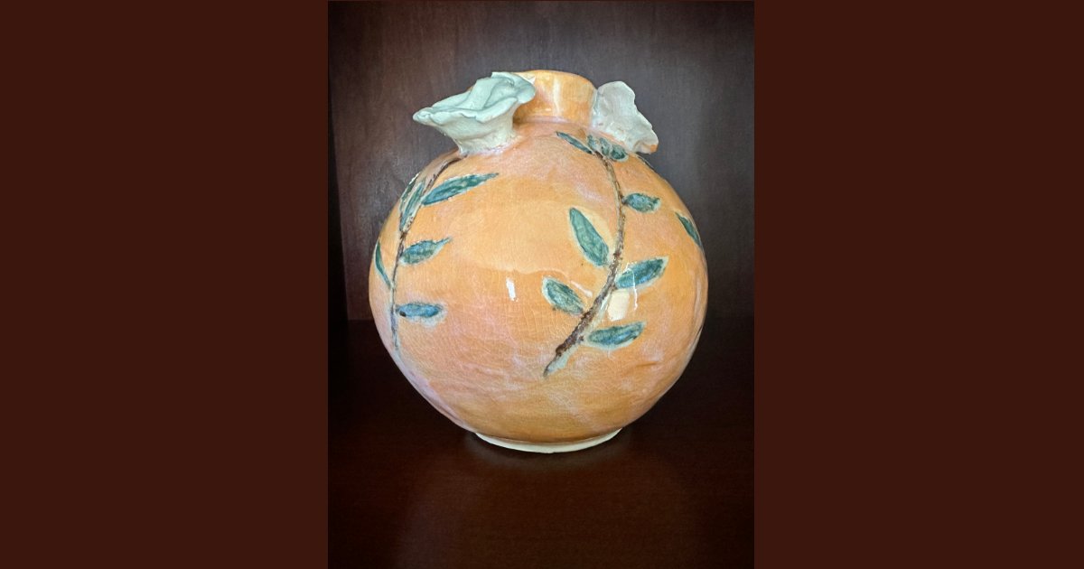 Saffron Moon Vase
