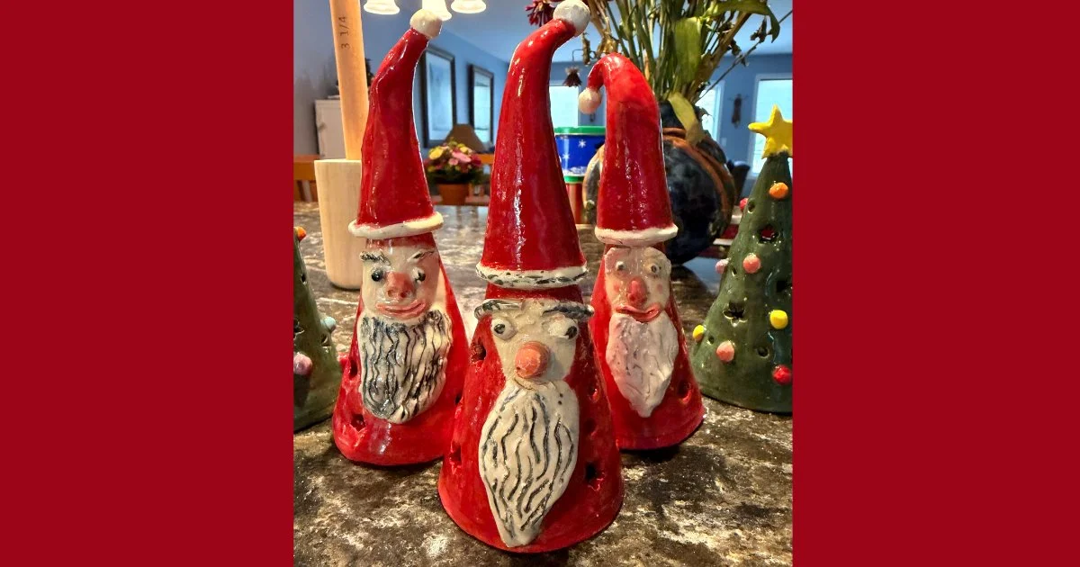Santa Gnomes, Christmas Trees, and a Happy Clay Accident