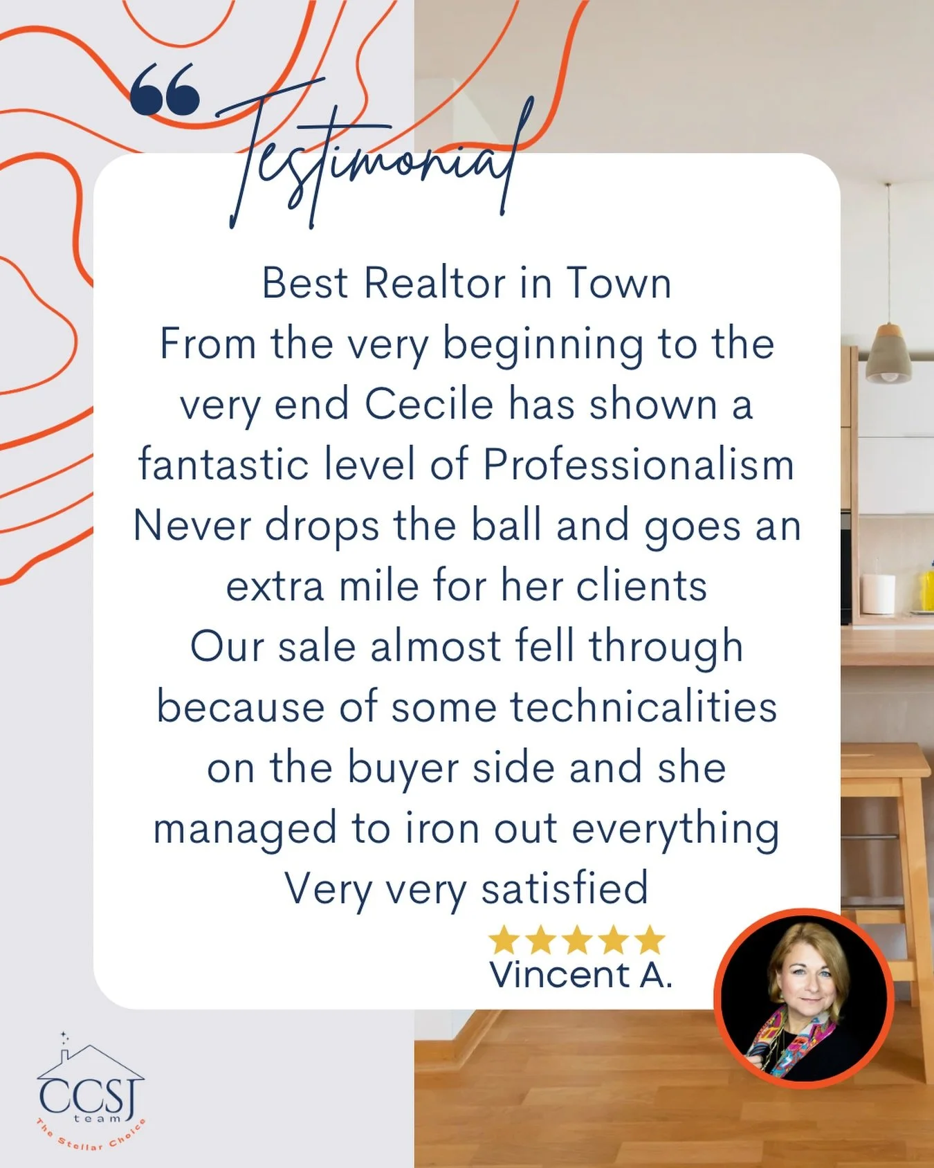 ✨ Testimonial Tuesday ✨

When deals hit unexpected bumps, experience matters. Having an agent who stays calm, fights for your goals, and never drops the ball makes all the difference.

Thank you, Vincent, for the incredible review and for trusting Ce