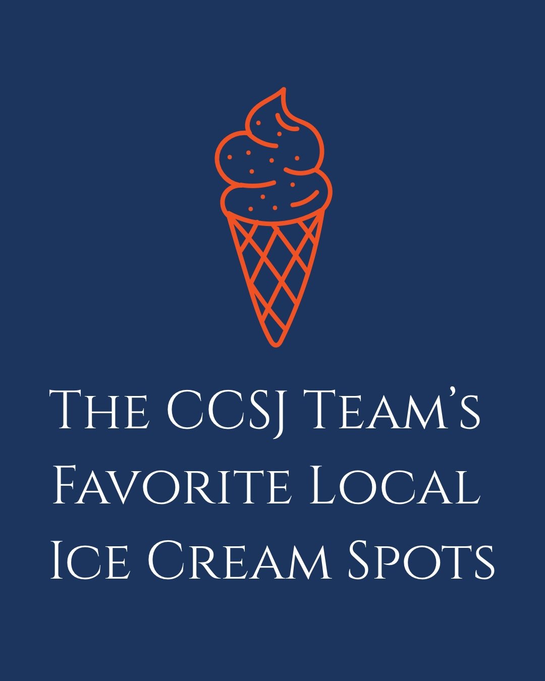 Nothing says summer like going down the block for a scoop of ice cream🍦

Our CCSJ Team agents are sharing their go-to local ice cream shops! Now we want to hear from you&hellip;

🍨 Where&rsquo;s your favorite place to grab a scoop?

#theccsjteam #s