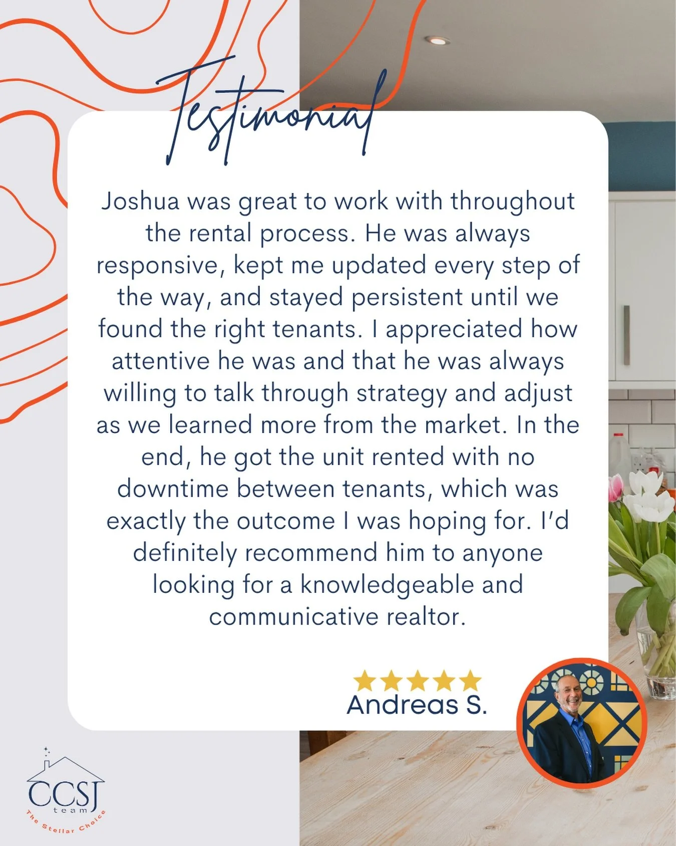 Finding the right tenant isn&rsquo;t just about filling a vacancy, it&rsquo;s about finding the right fit.

Joshua stayed proactive, communicative, and strategic throughout the process, helping ensure there was no downtime between tenants.

Thank you