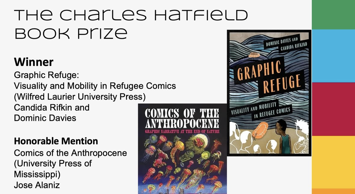 Graphic Refuge wins the 2026 Charles Hatfield Book Prize