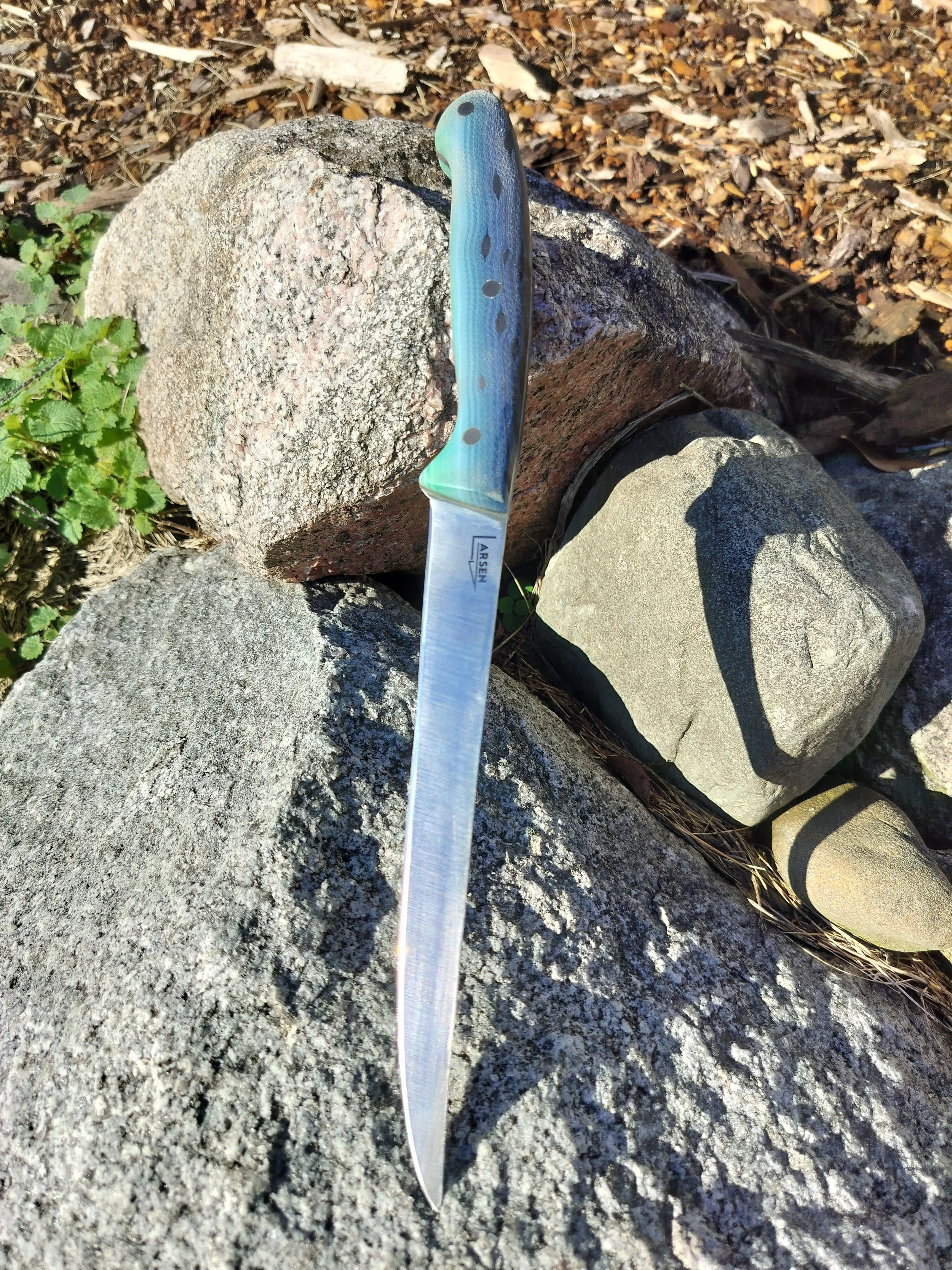 8" Filet knife with salmon handle