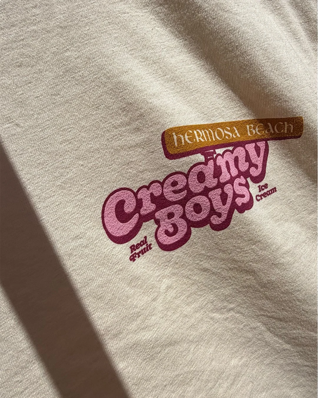 Hermosa Beach Creamy Boys Tee 3.jpg