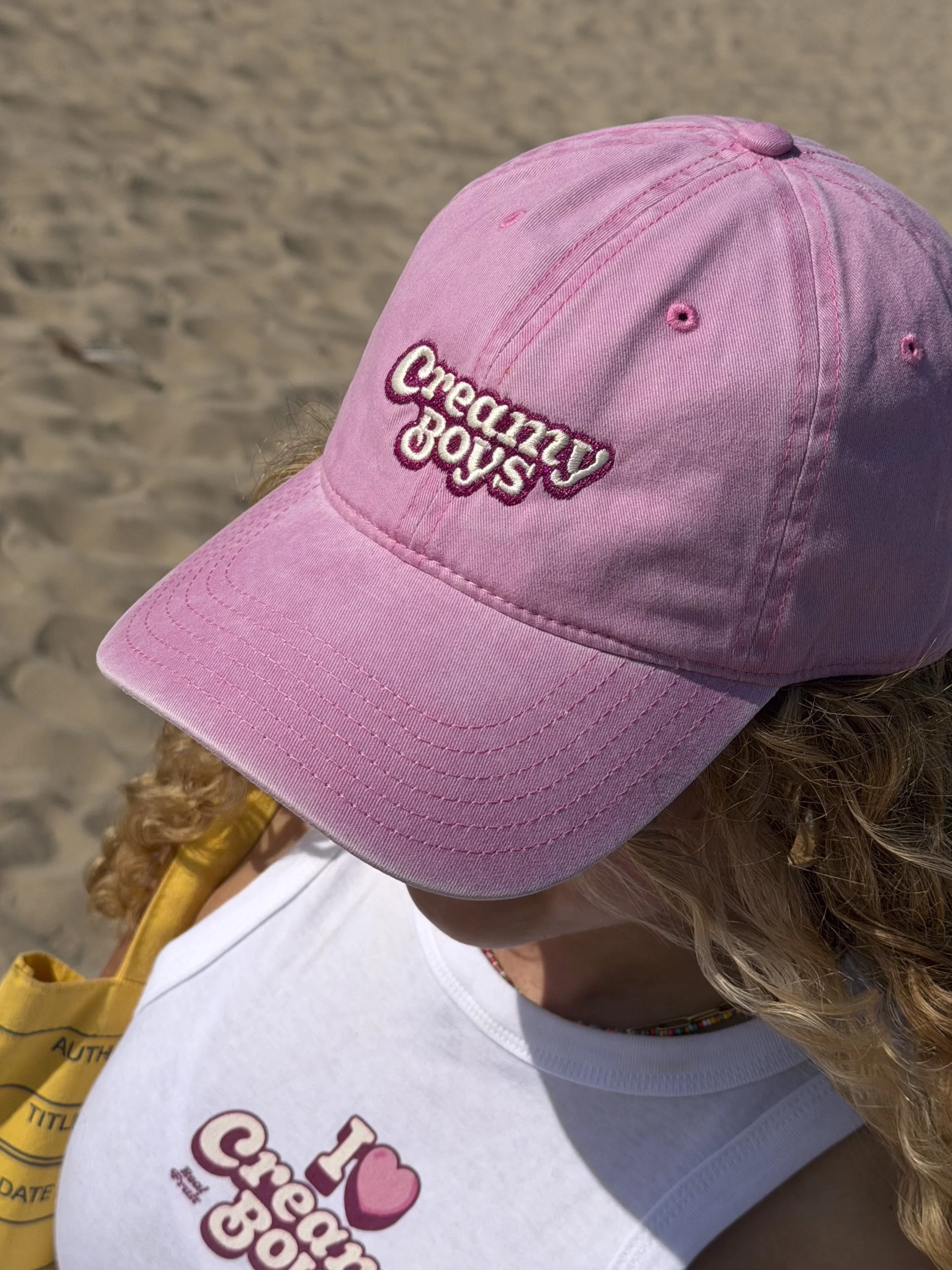 Creamy Boys Pink Cream On Ice Cream Hat Cap404.jpg