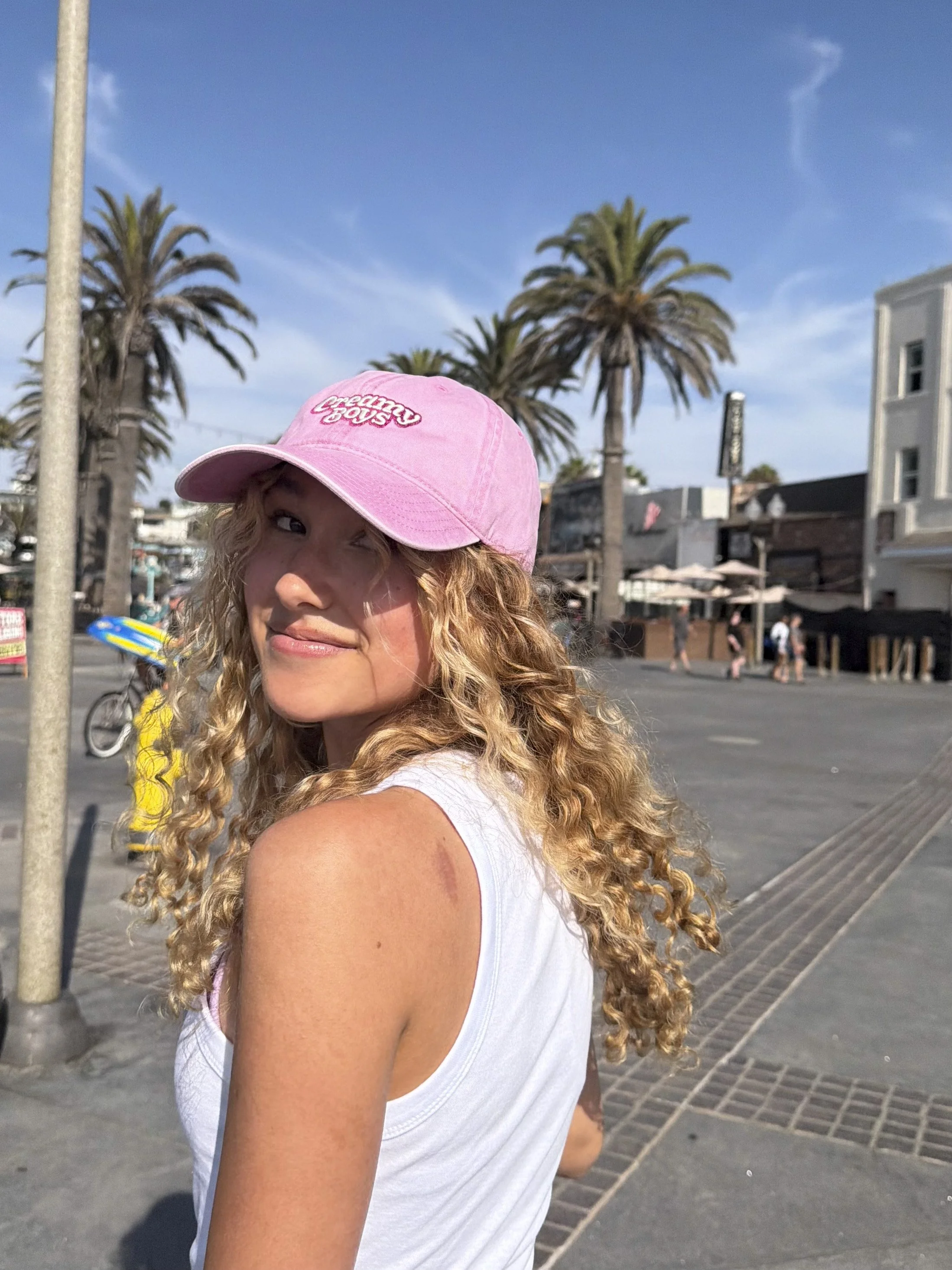 Creamy Boys Pink Cream On Ice Cream Hat Cap432.jpg