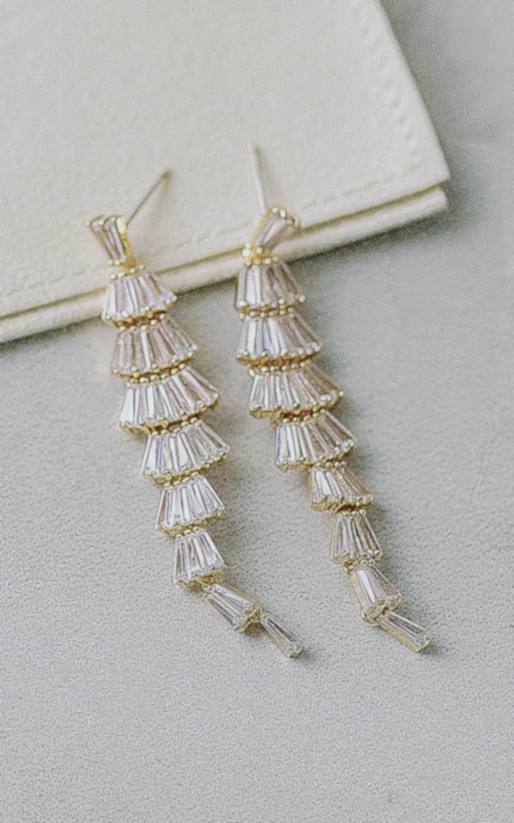 Selah rhinestone drop earrings Jade Oi Studio