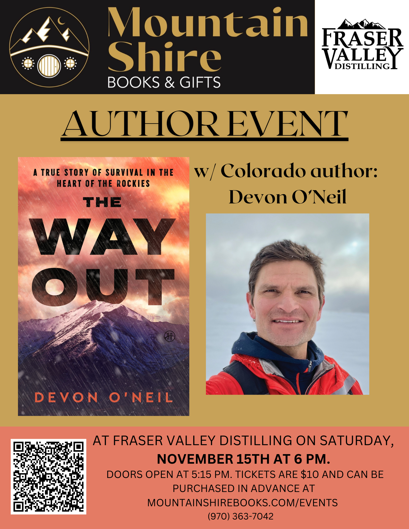 Author Event: Devon O'Neil