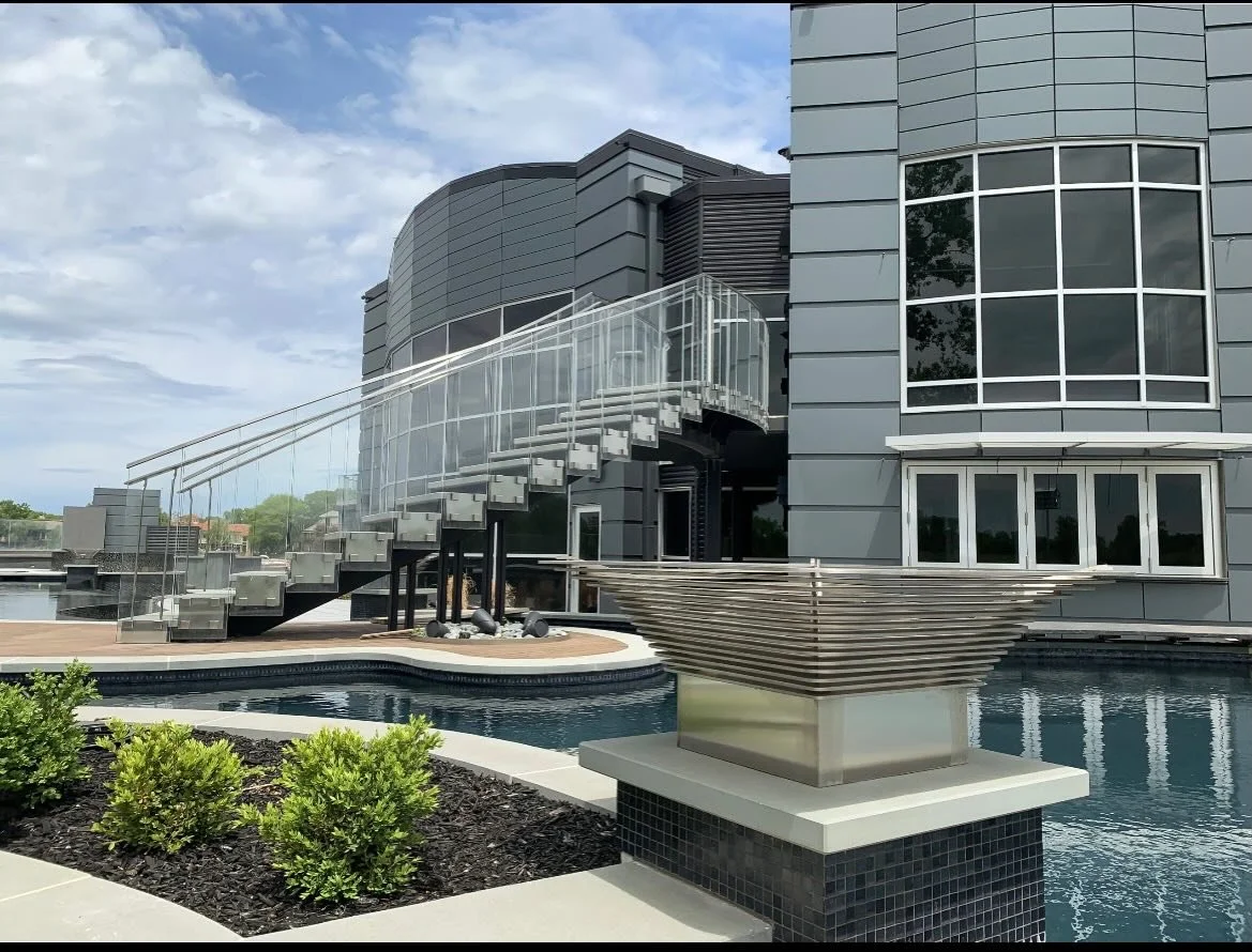 It&rsquo;s finally warm enough to start thinking about pools! We have a variety of custom outdoor firebowl, staircase, bridge, and fencing and gating options for your own backyard paradise!