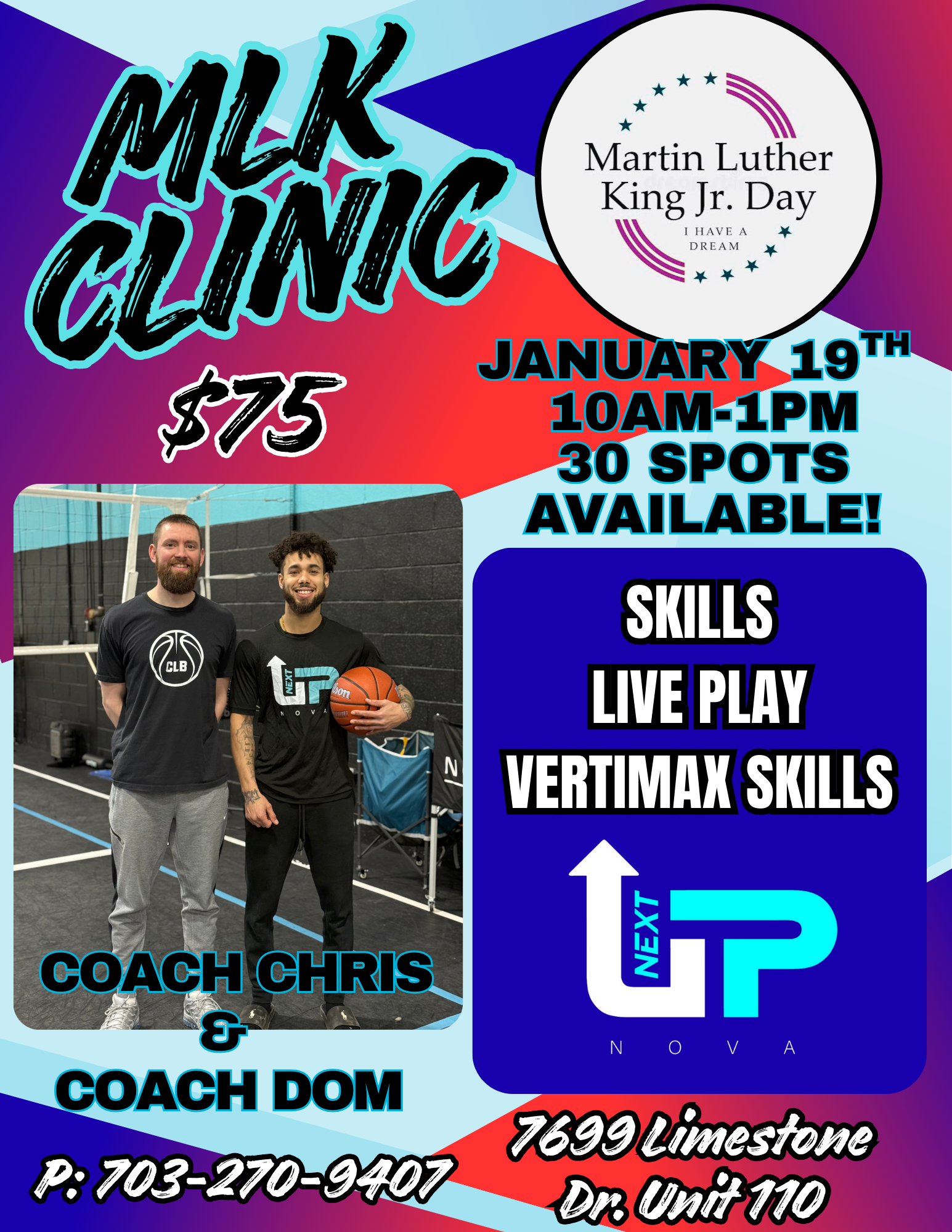 Next Up NoVa MLK Basketball clinic 