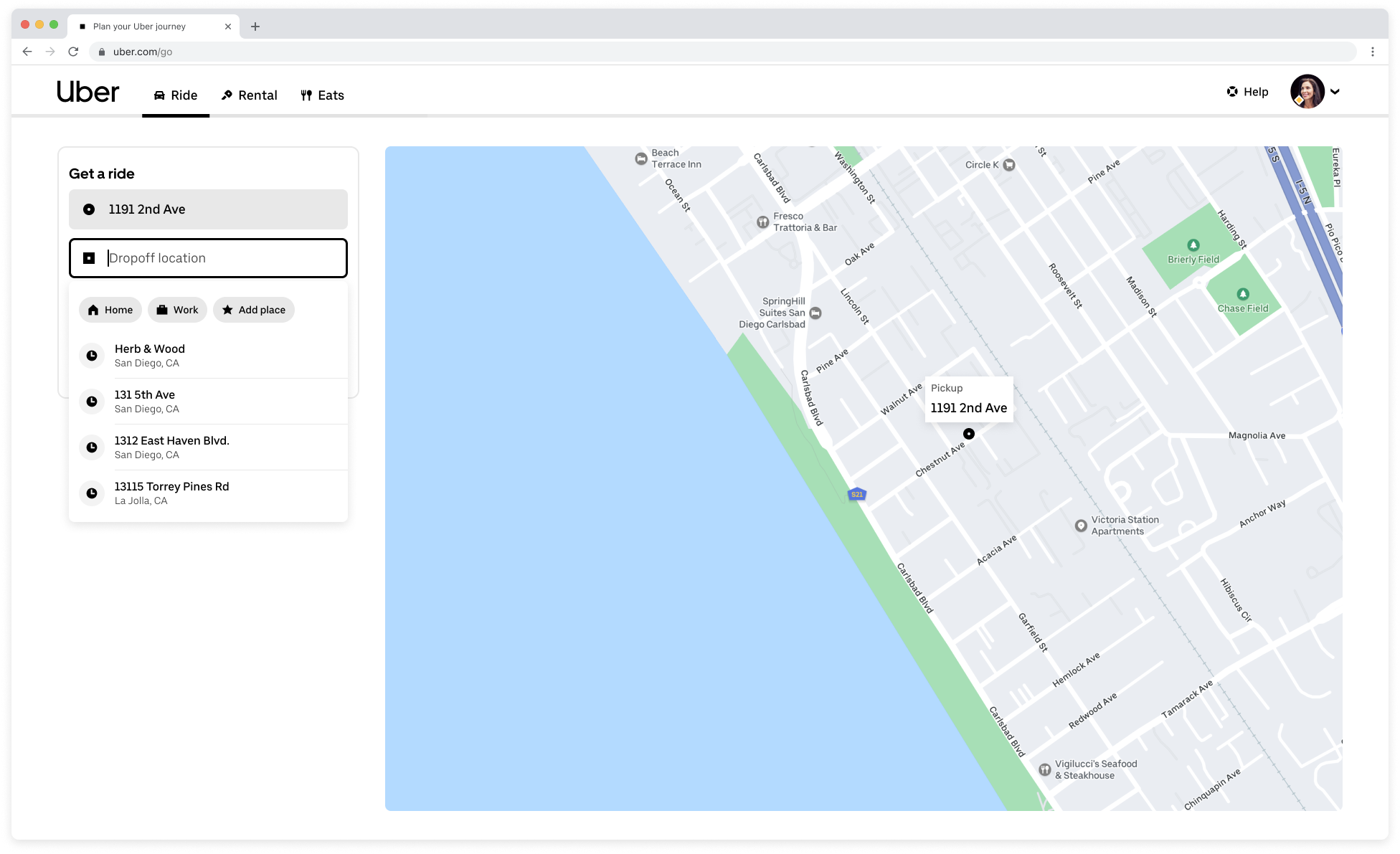 Creating a route