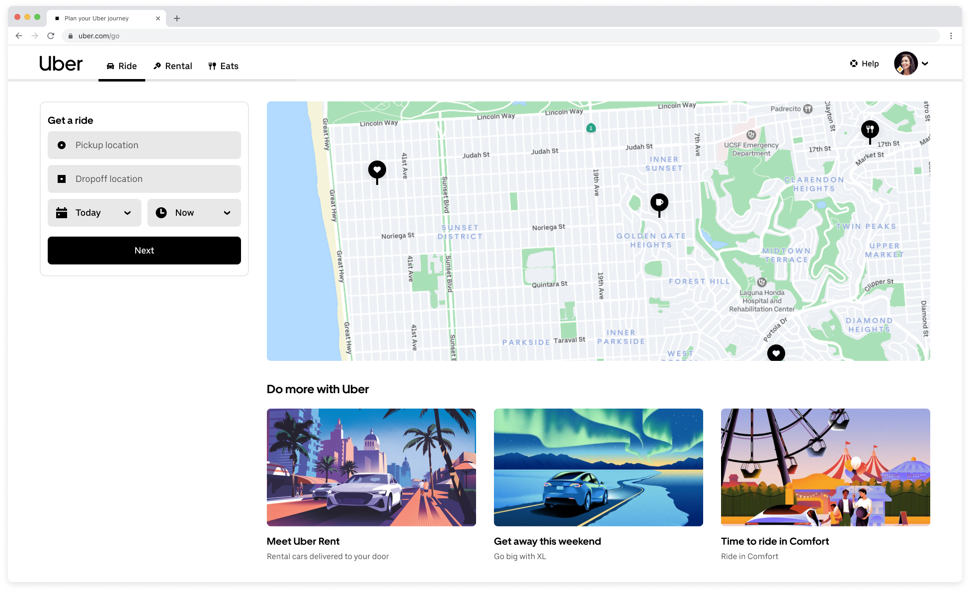 Landing page