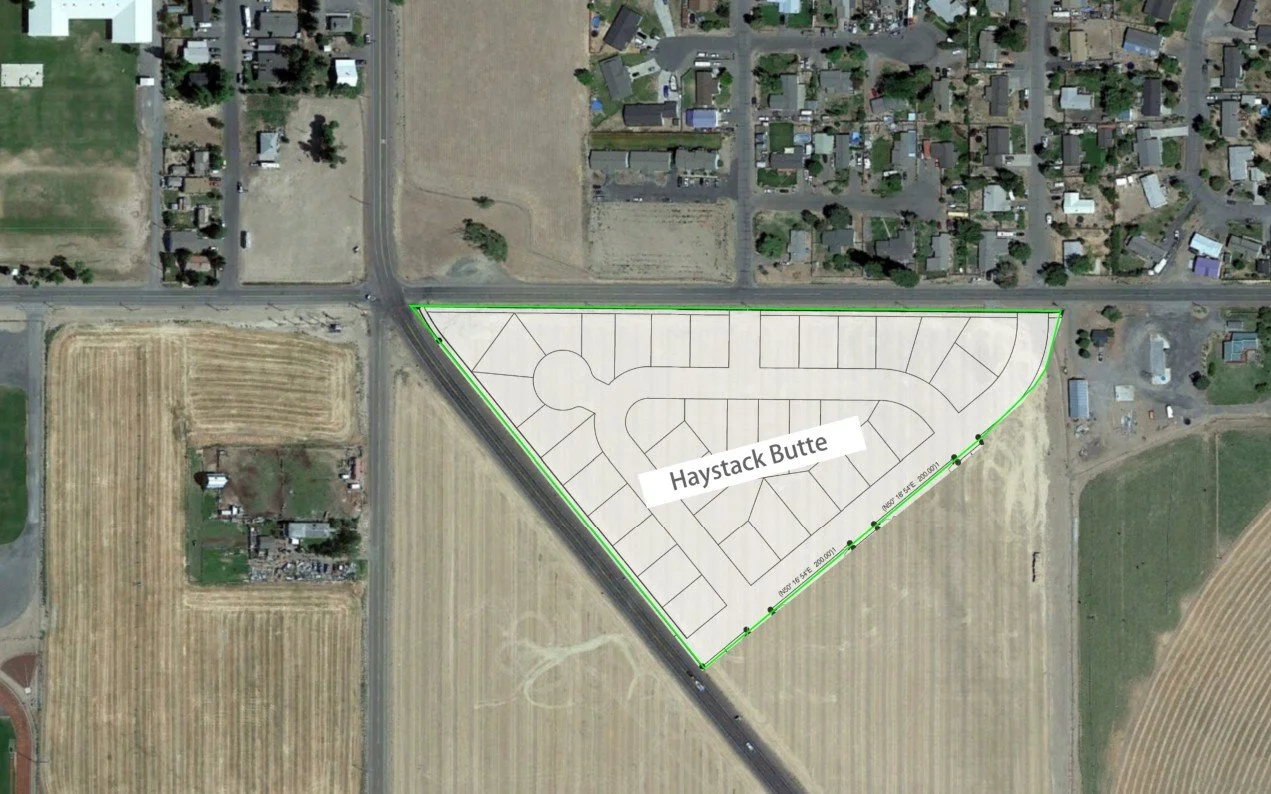Haystack Butte -
Leadership to negotiate large offsite sewer project to solve development barrier for over 160 new homes including lobbing for state funding of $1,300,000 grant.