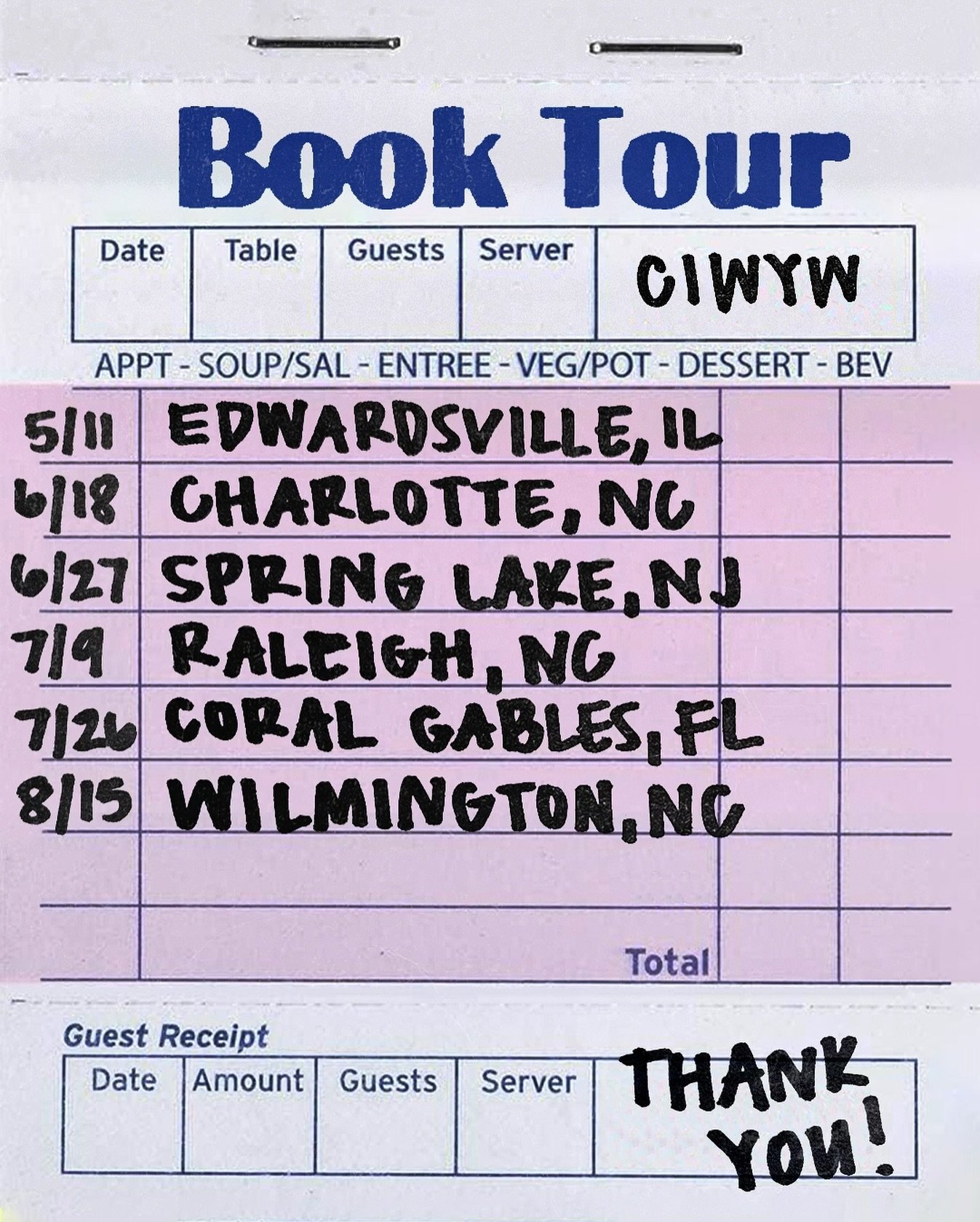 Mark your calendars because WE&rsquo;RE GOING ON TOUR (!!!) I can&rsquo;t wait to meet y&rsquo;all 🩷 Link in bio for full details 🔗