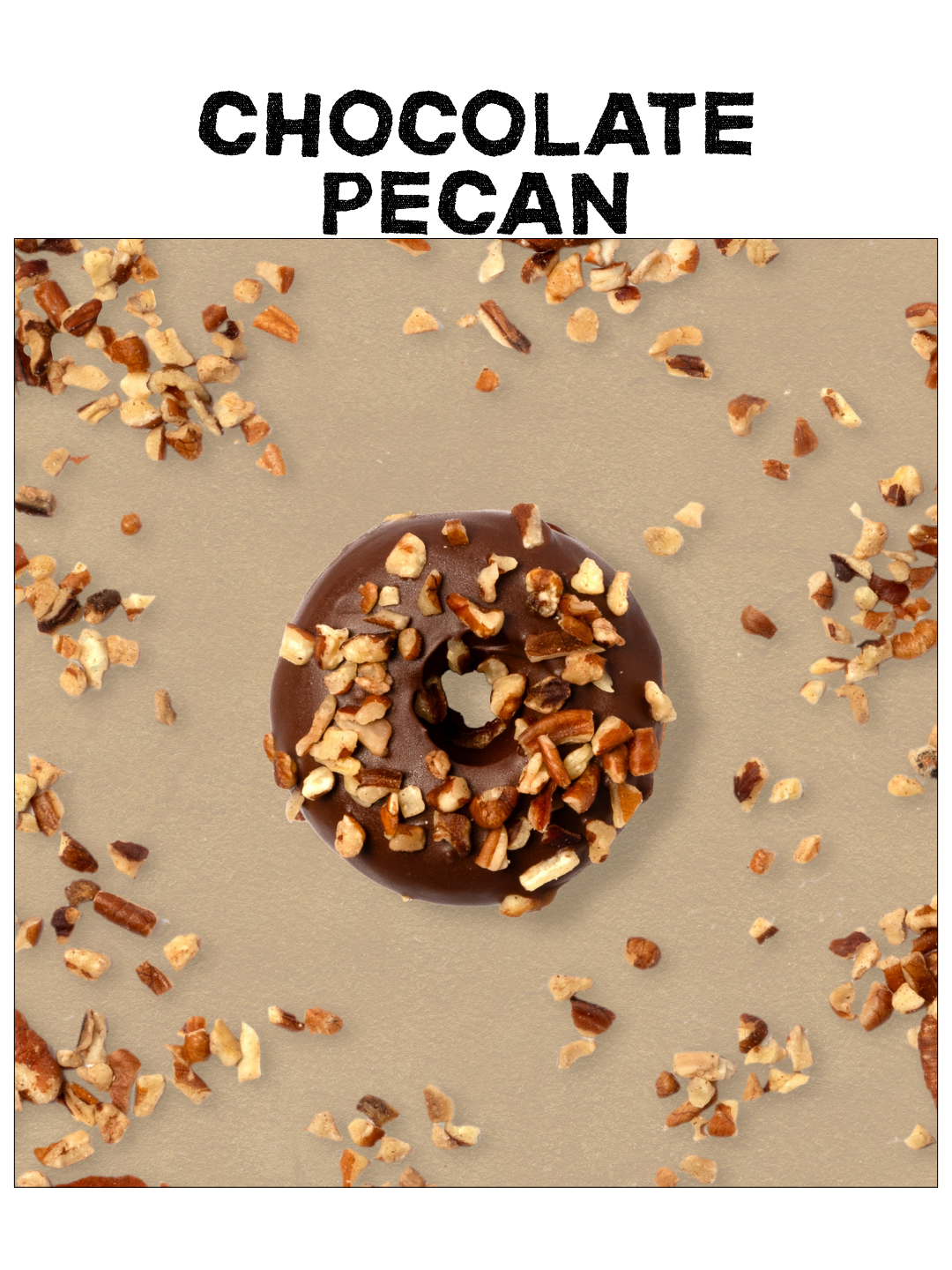 Classic chocolate glaze and crunchy pecans.