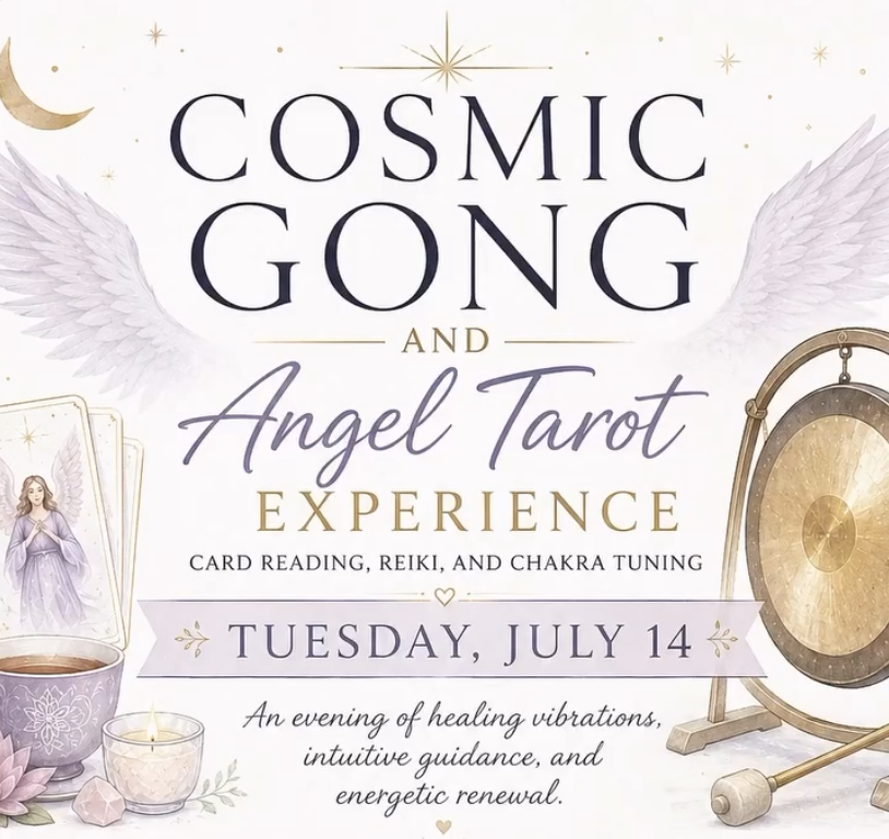 Cosmic Gong and Angel Tarot Experience at Heaven Meets Earth Yoga