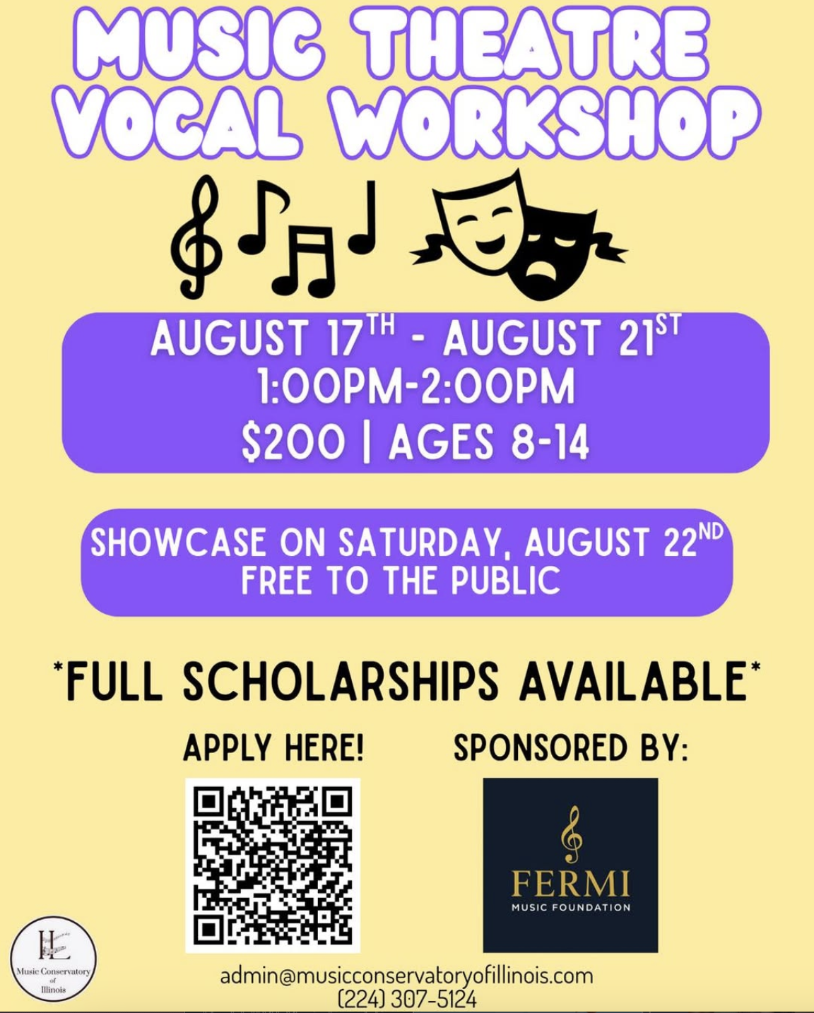 Music Theatre Vocal Workshop