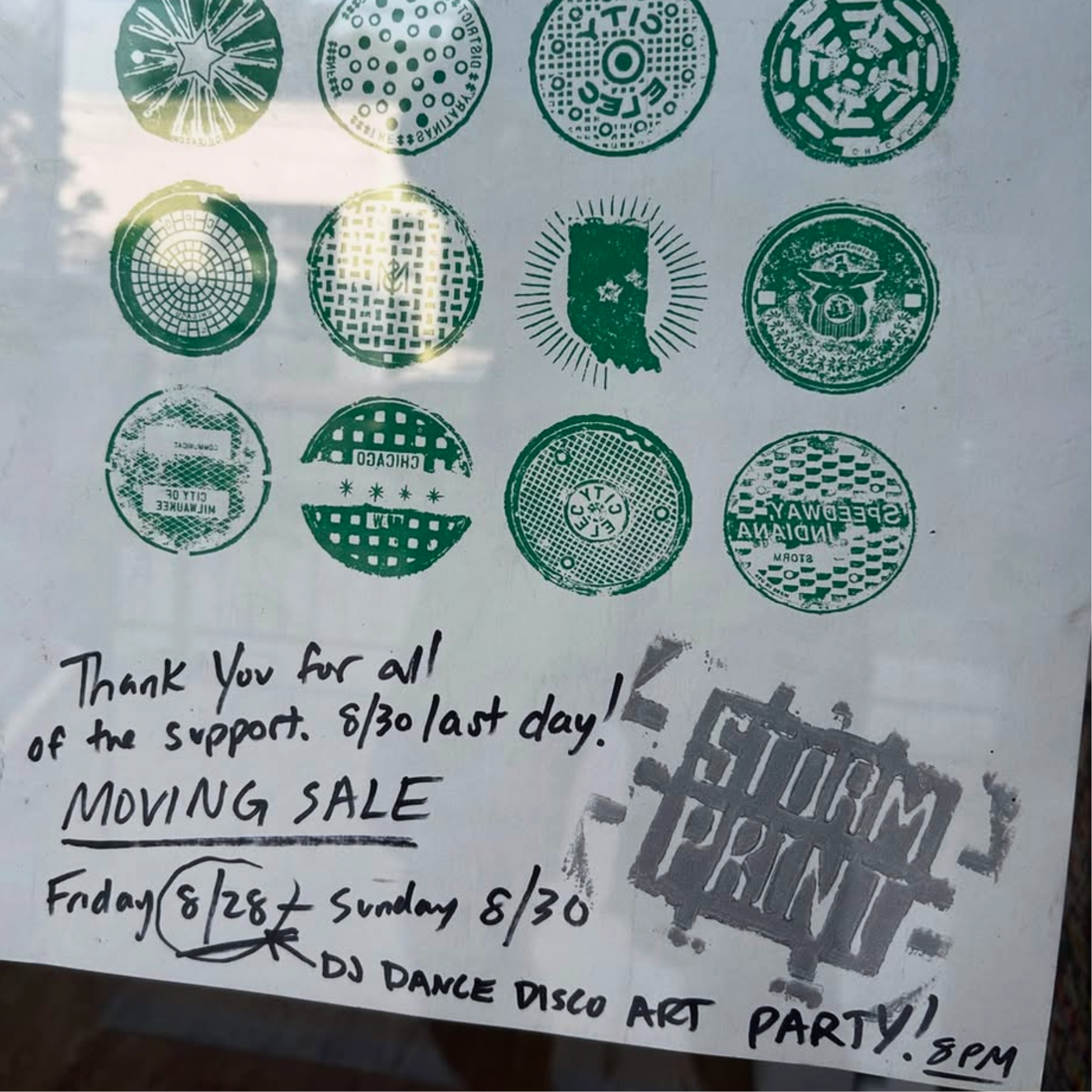 Storm Print City: Moving &amp; Grooving Art Sale &amp; Closing Party