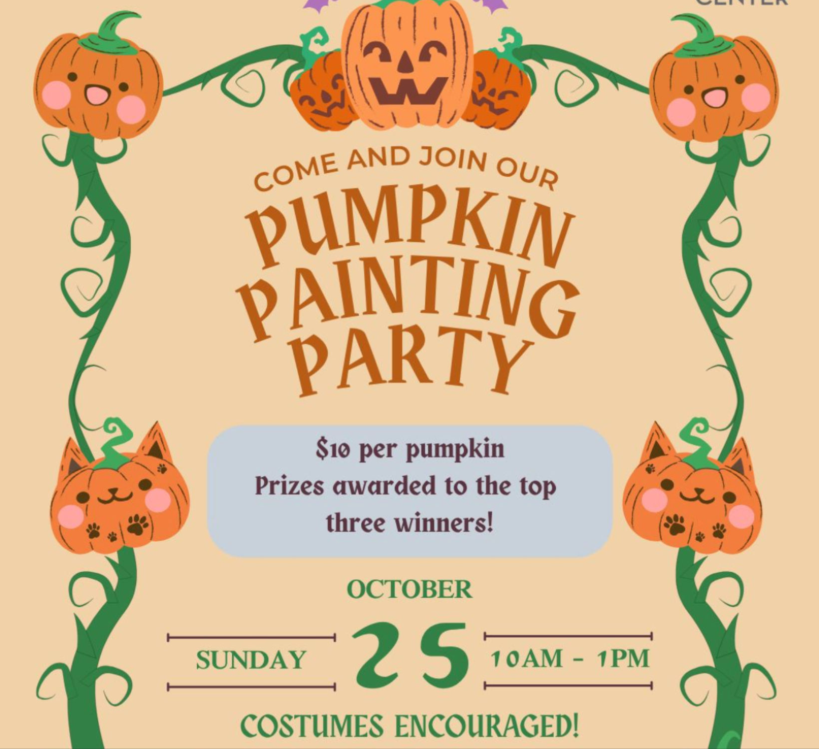 Pumpkin Painting Party: Evanston Art Center