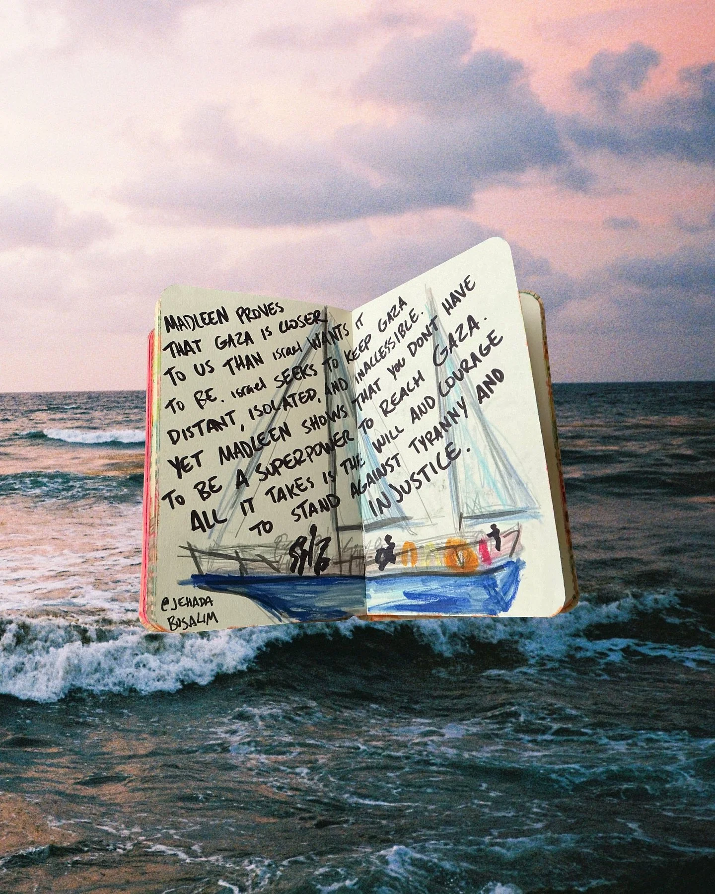 words by @jehadabusalim 

drawing made during a fundraiser hosted by @sarahdyer_illustrator. sketchbook, digital edit, and 35mm background image by me.

#filmzke #sketchbookzke #dibujodigitalzke