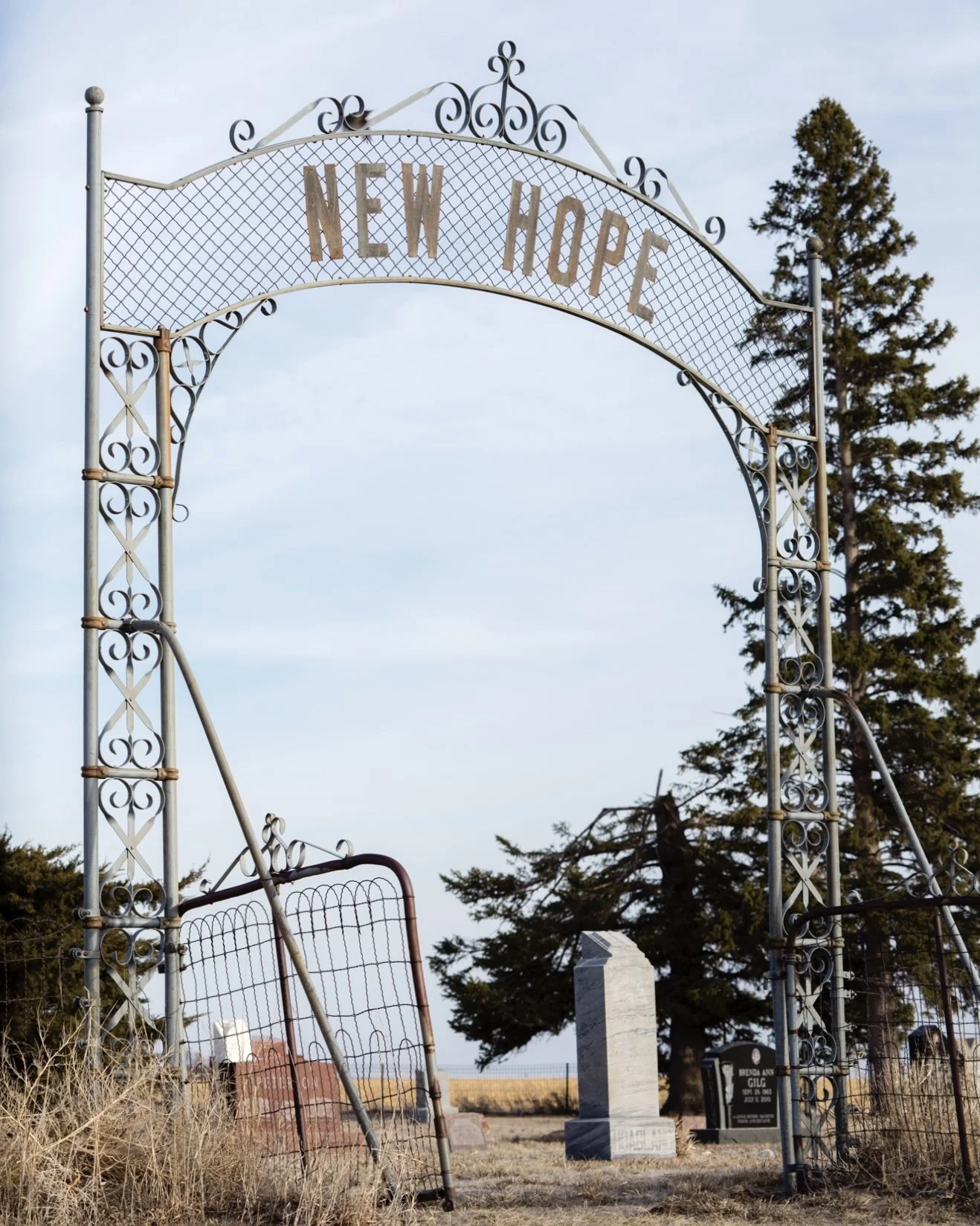 Written on the cemetery entrance, found in Dawson County, Nebraska
