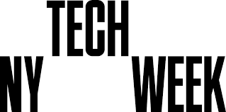 Text image with the words 'NY TECH WEEK' in bold, black letters.