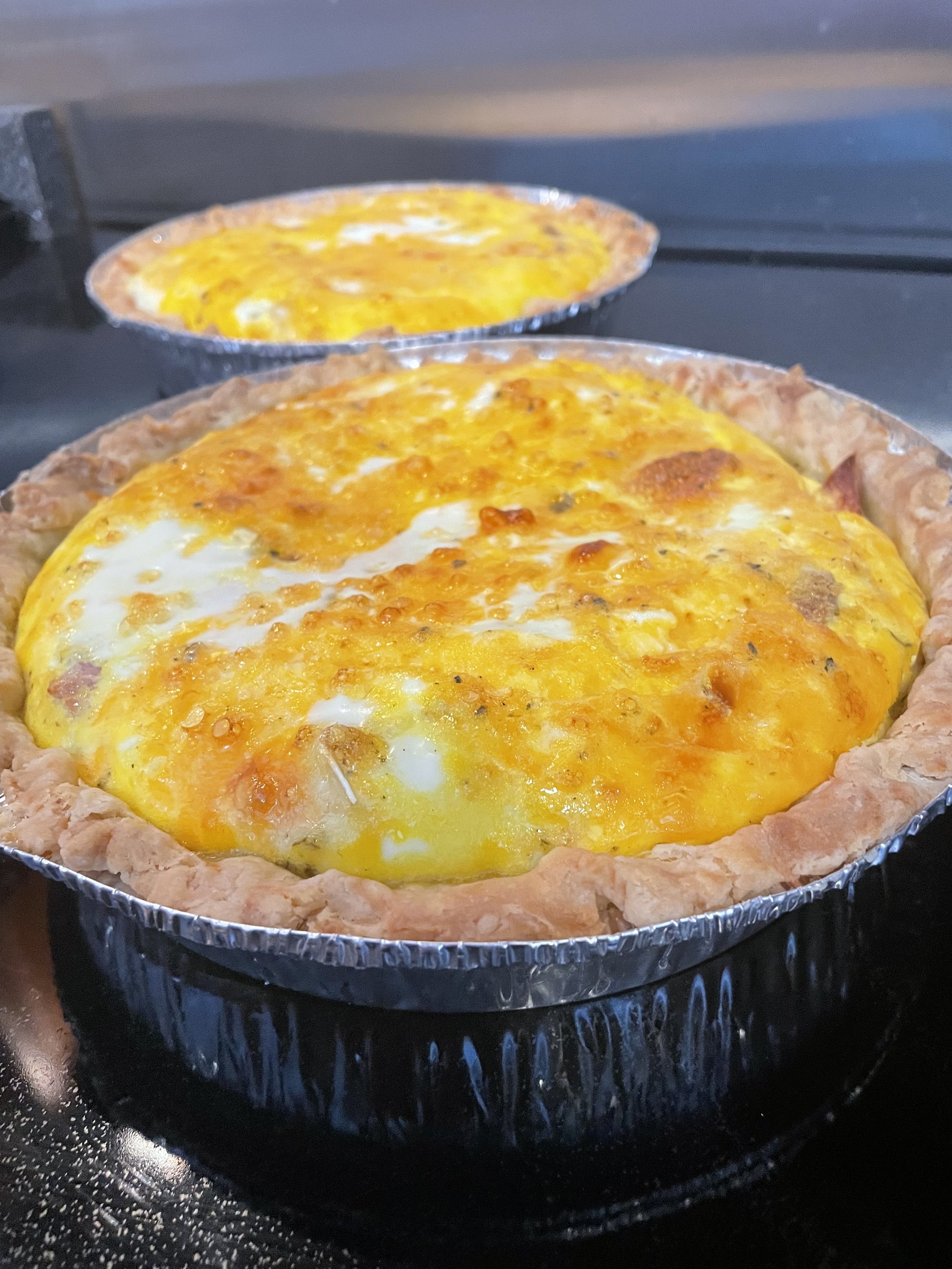 LangSon Farms' Smoked Ham, Cheddar, & Brie Quiche