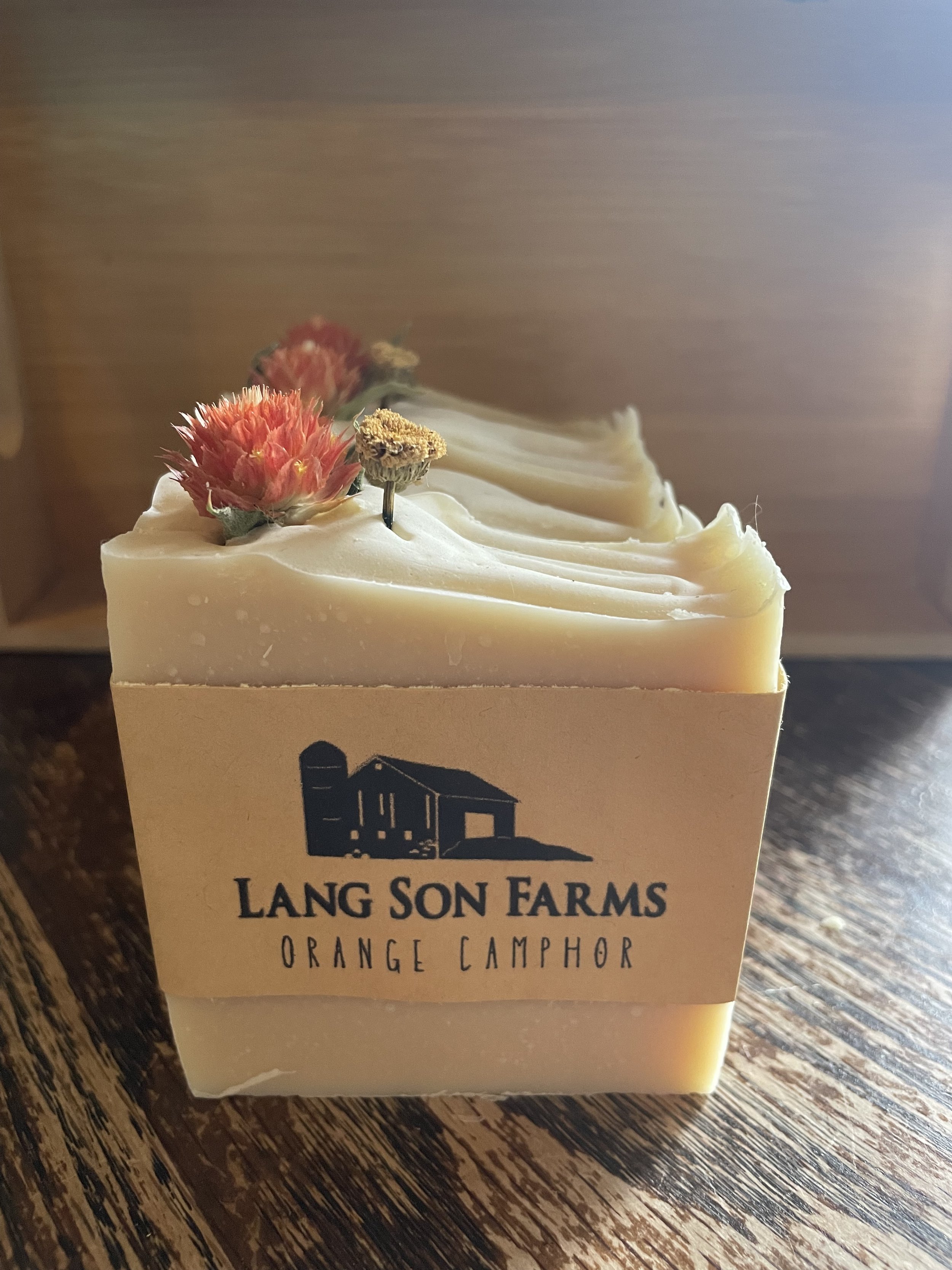 LangSon Farms' Sweet Orange Camphor Soap