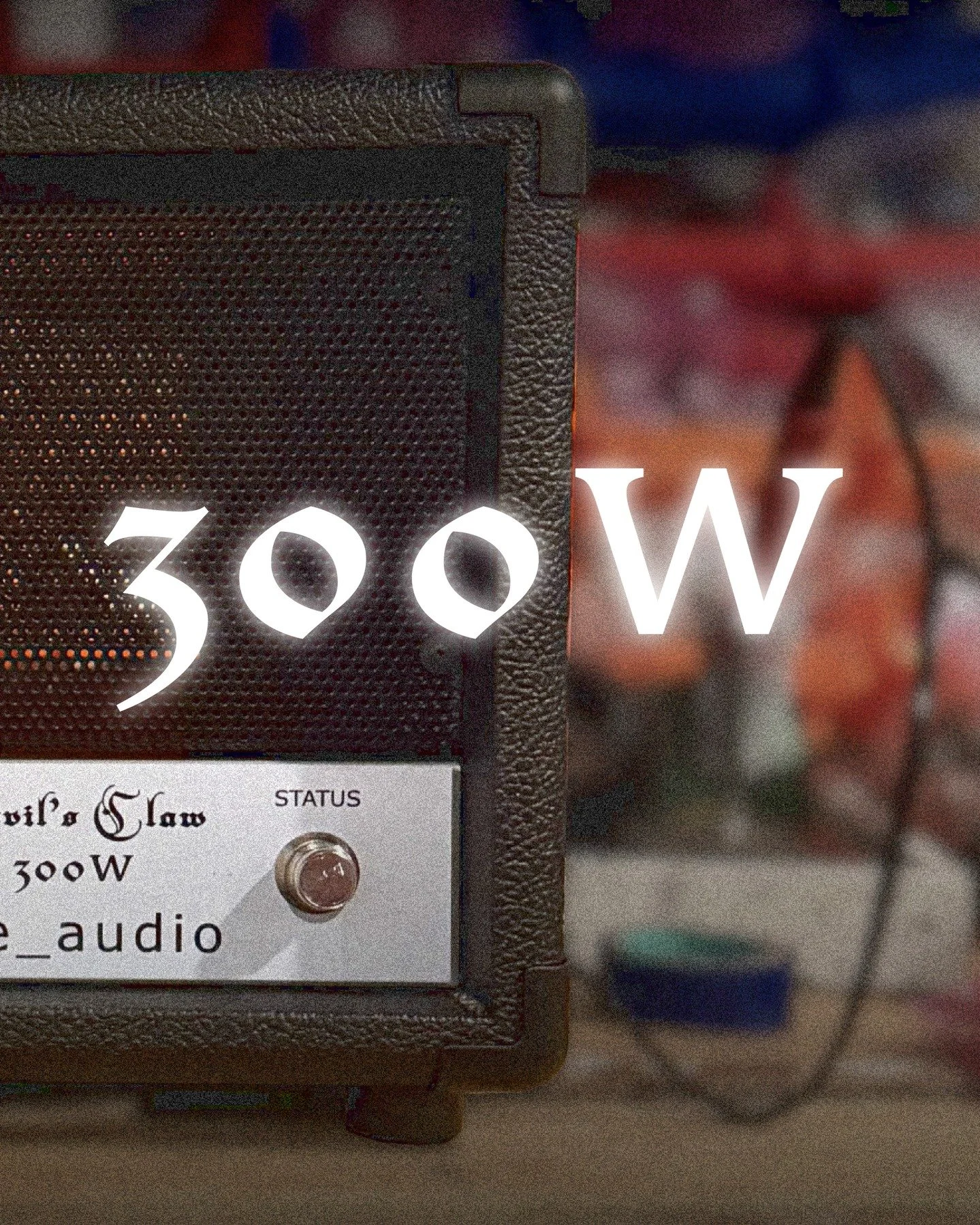 The Devil&rsquo;s Claw 300W.

This is a high-gain, solid-state circuit designed for aggressive saturation that stays tight and defined, even at higher stage volumes. No "polite" filtering here&mdash;just a raw, snarling bite.

Following our