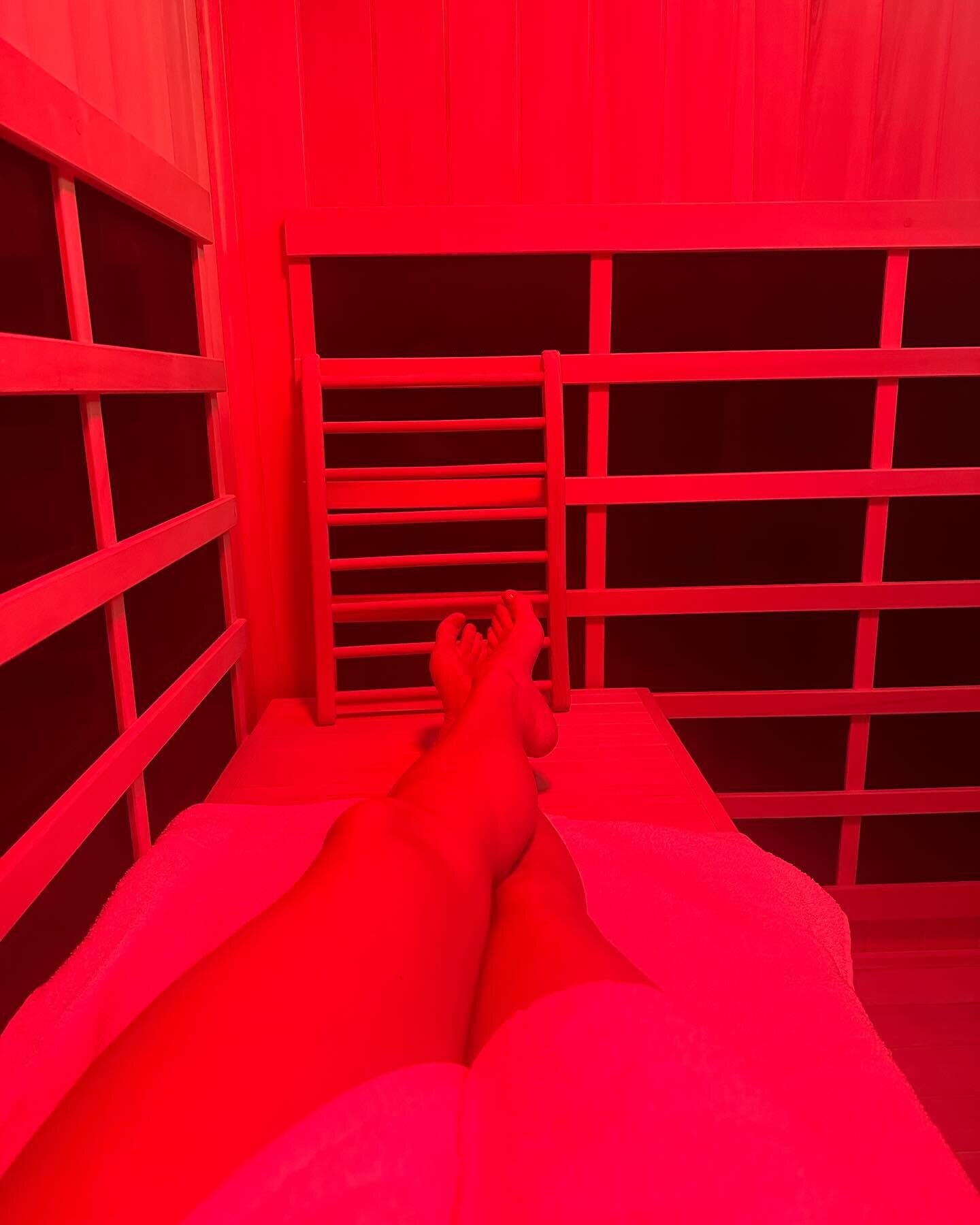 Come warm up on this rainy 🌧️ day in our Infrared Sauna!