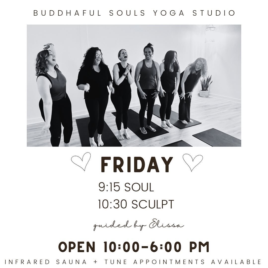 Come get cozy at Buddhaful Souls this Friday 🌧️. We are OPEN 10-6 pm. We have a few Infrared Sauna + Tune appointments available!